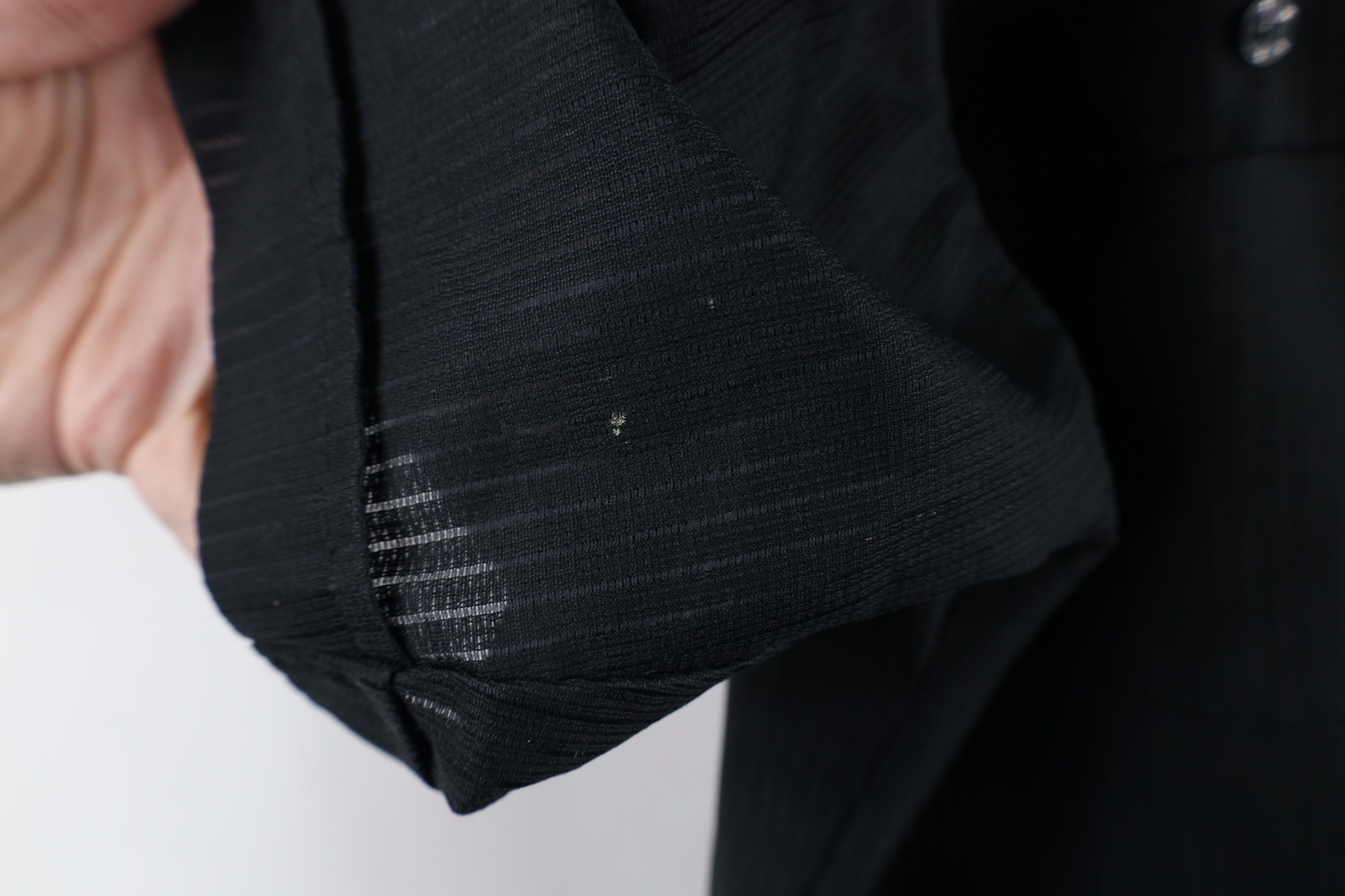 Vintage Vintage 90s Streetwear Striped Collared Button Shirt Black Size US L / EU 52-54 / 3 - 7 Thumbnail