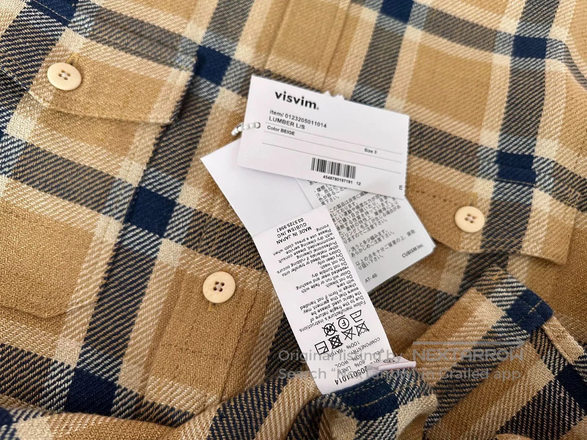 Visvim visvim lumber check long sleeve shirt. Size US M / EU 48-50 / 2 - 4 Thumbnail