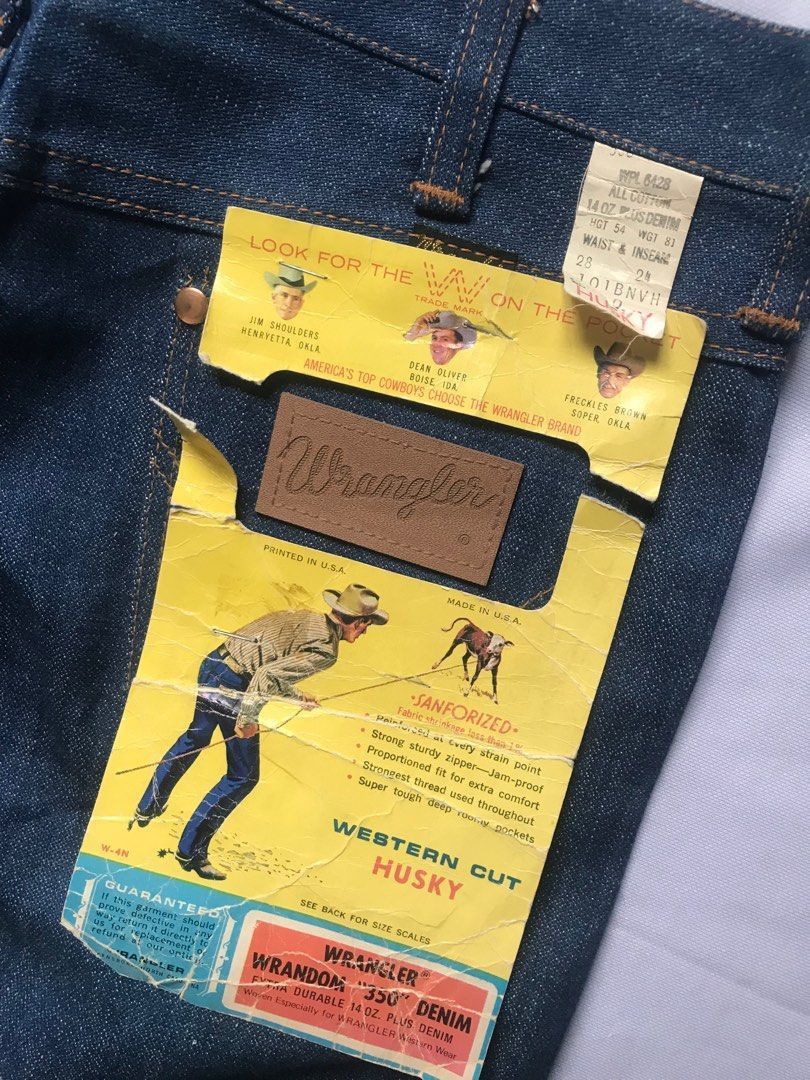 Wrangler Vintage 50’s 60's Wrangler Denim Pants Size US 31 - 5 Thumbnail