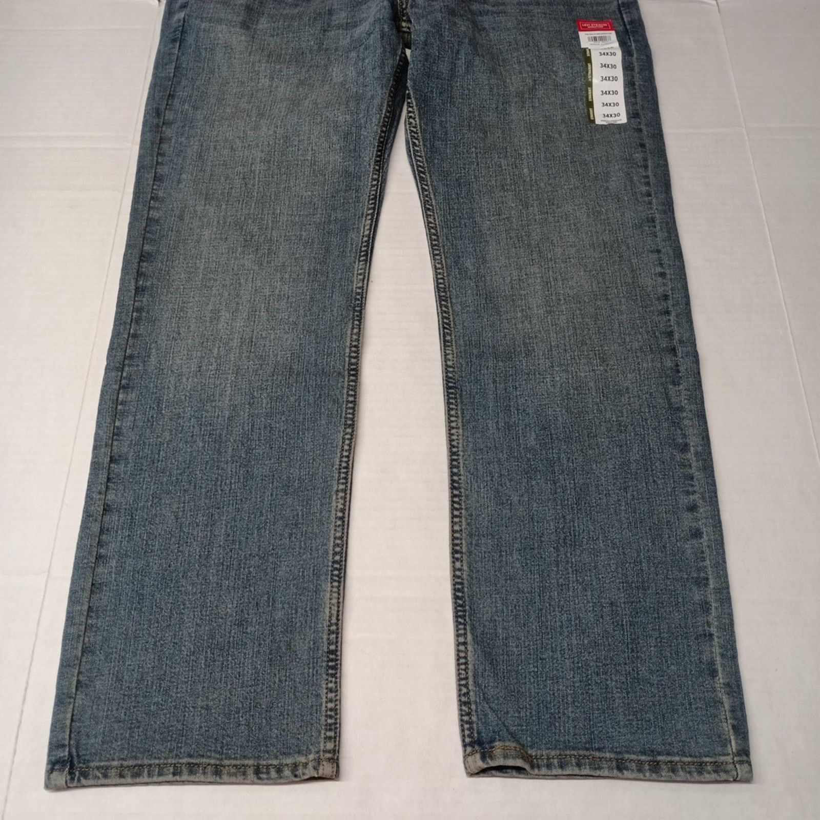 Levi's Signature By Levi Straight Jeans Men's 34x30 Blue Cotton Size US 34 / EU 50 - 3 Thumbnail