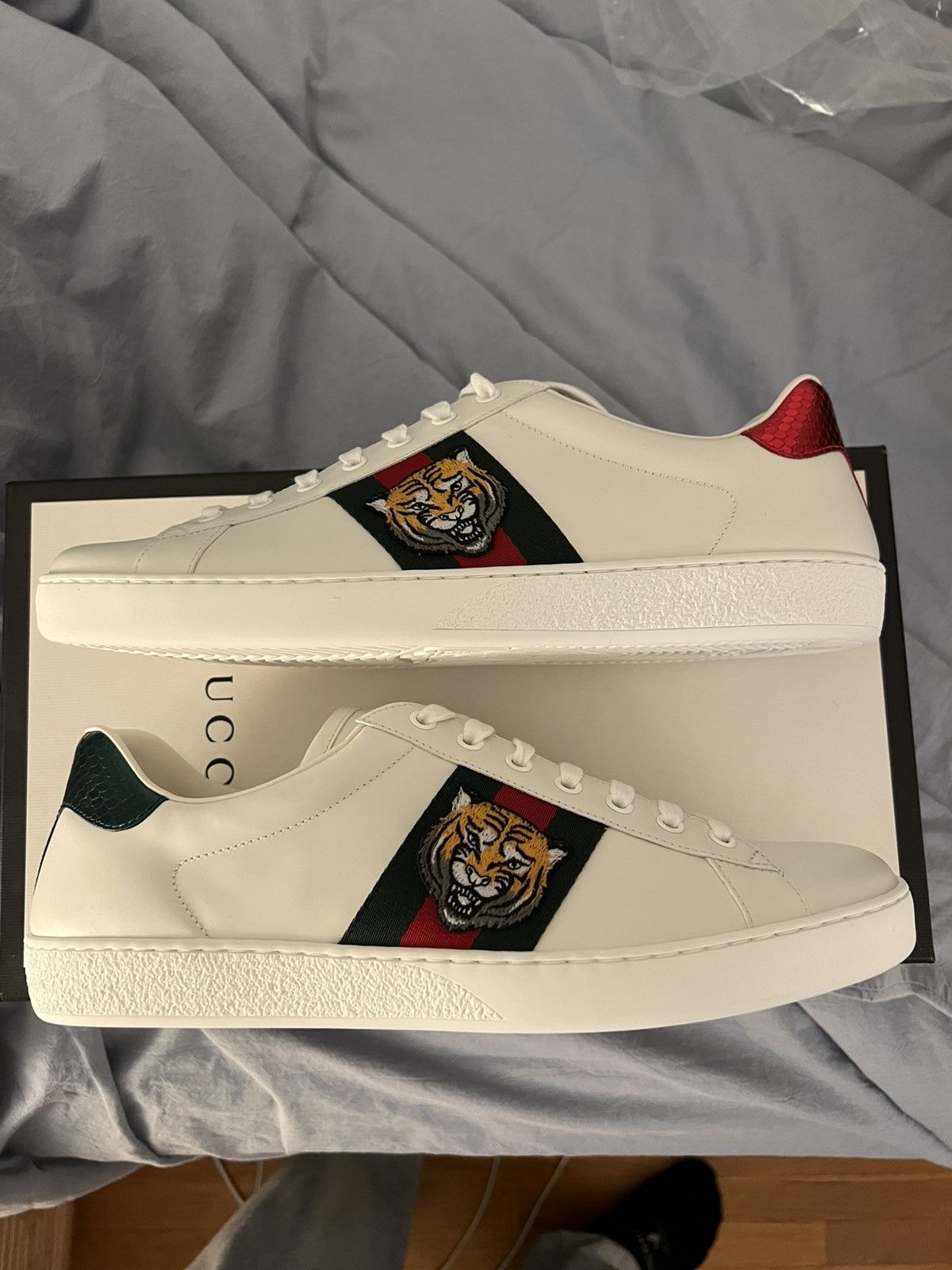 Gucci Gucci New Ace GRG Tiger Sneaker - UK 10 Size US 10.5 / EU 43-44 - 2 Thumbnail