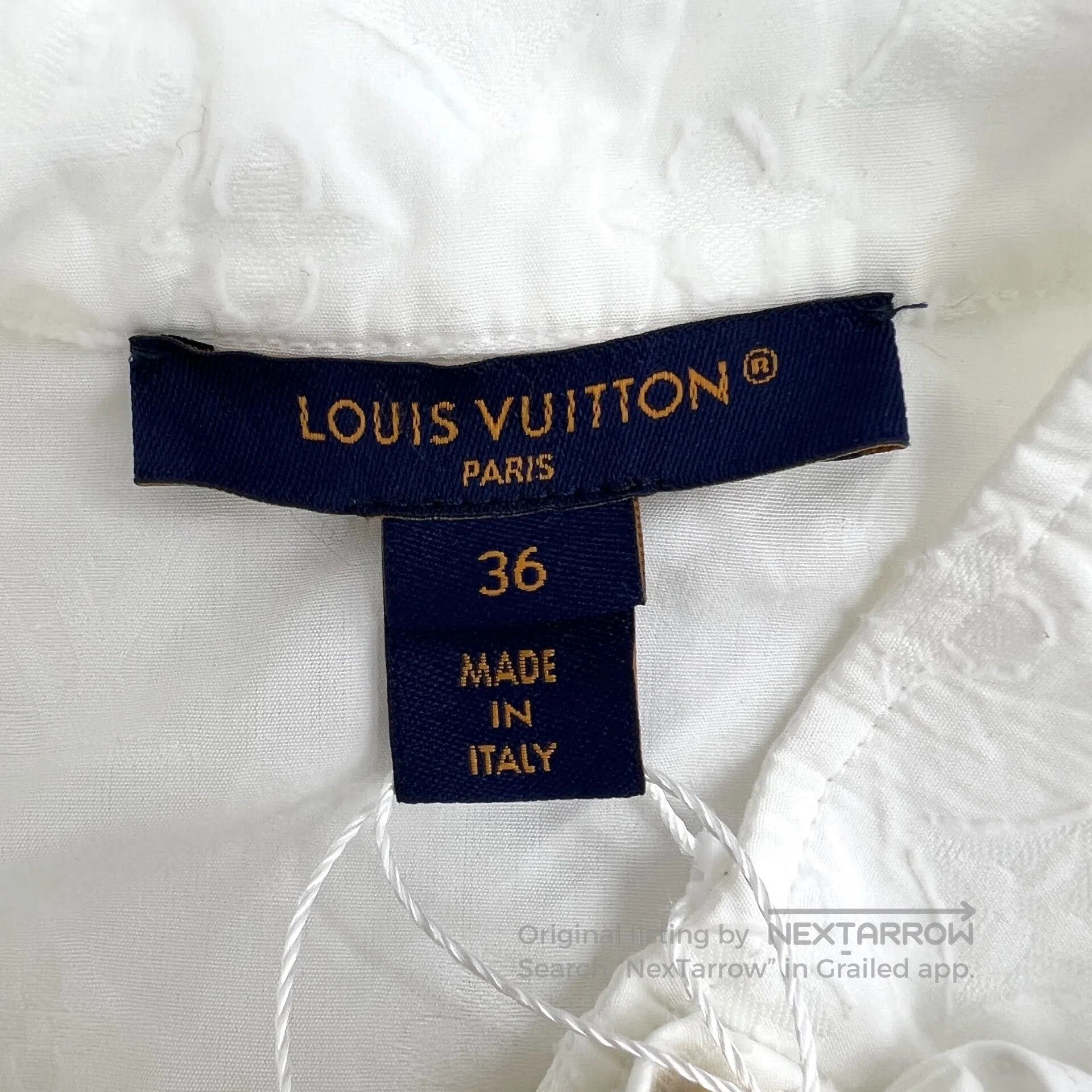 Thom Browne Thom Browne White logo jacquard full-print stand collar sl Size XS / US 0-2 / IT 36-38 - 6 Thumbnail