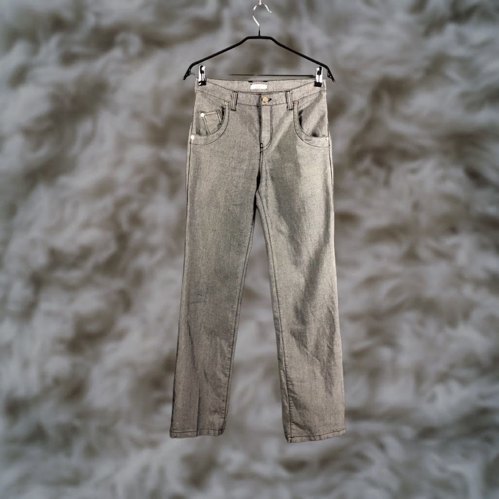 Versace Jeans Couture Versace Jeans Couture Jeans Women's Gray Cotton Polyester Elastane Size 29 Straight Regular Rise Inseam 33.8" Denim Size 29" - 1 Thumbnail