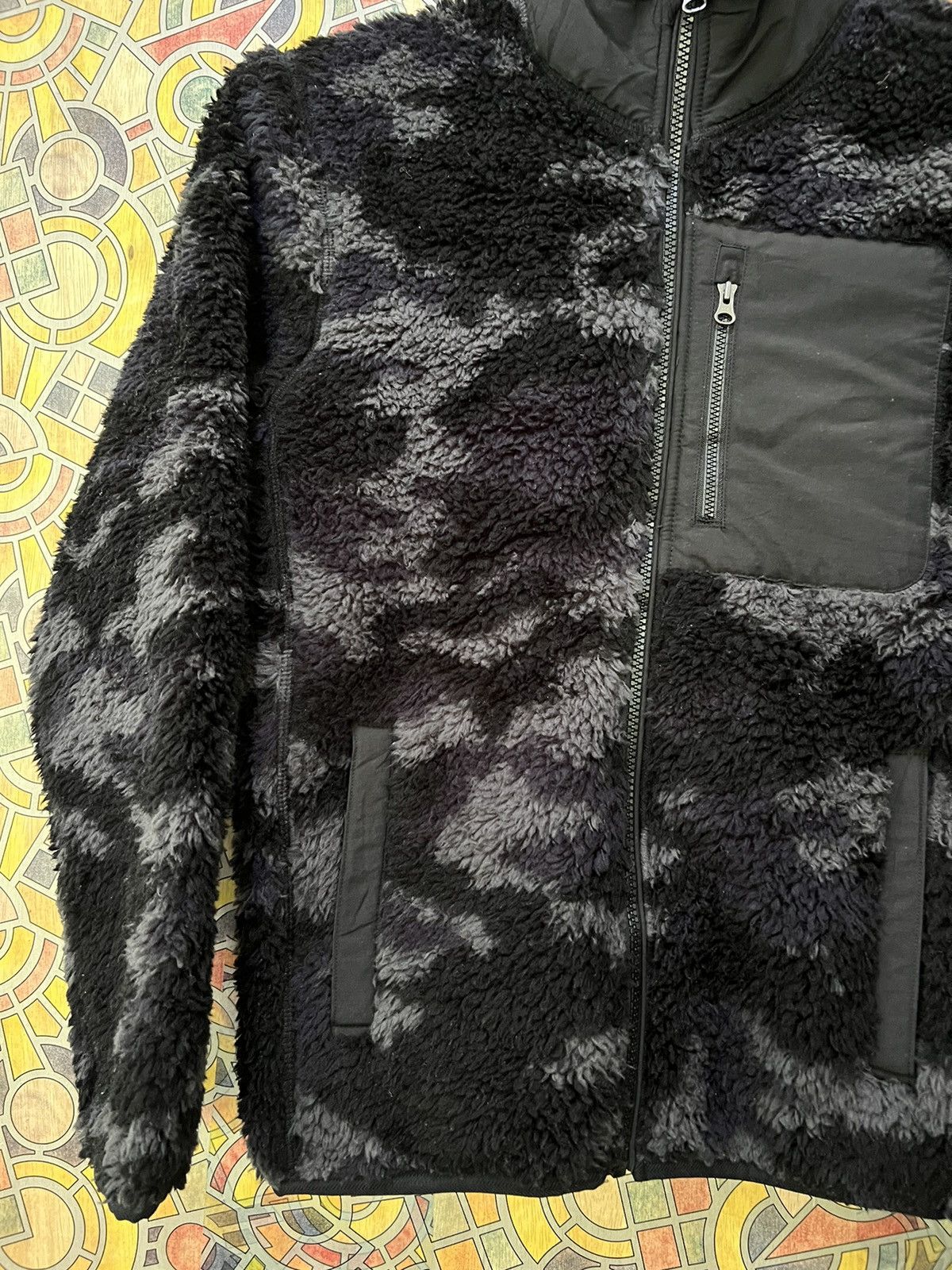 Japanese Brand × Uniqlo Uniqlo Hybrid Down Fleece Jacket Olive Fuzzy Sherpa (GJ31) Size US S / EU 44-46 / 1 - 7 Thumbnail