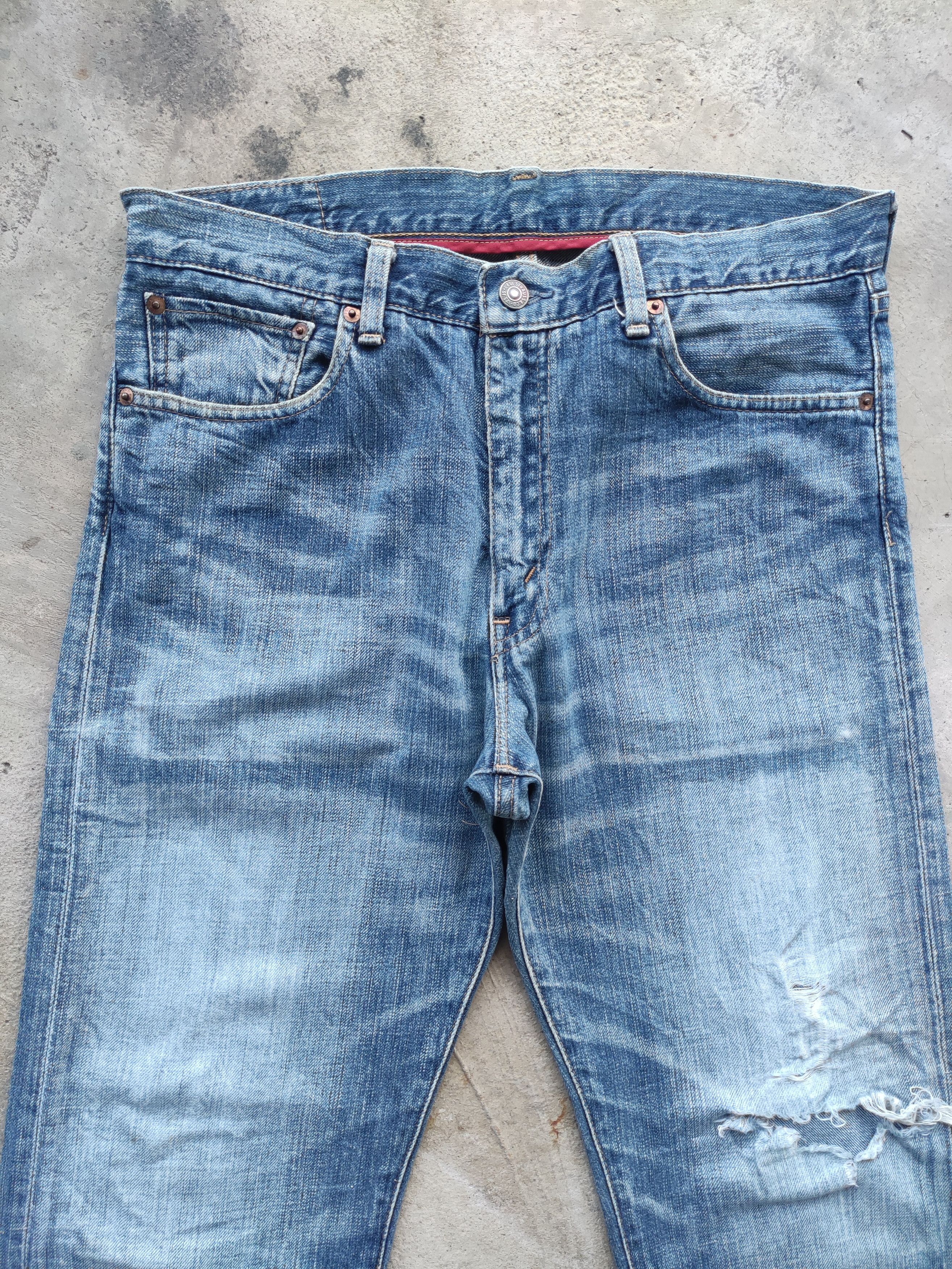 Levi's Vintage Levis 505 Japan Jean Distressed Faded Denim Size US 34 / EU 50 - 3 Thumbnail