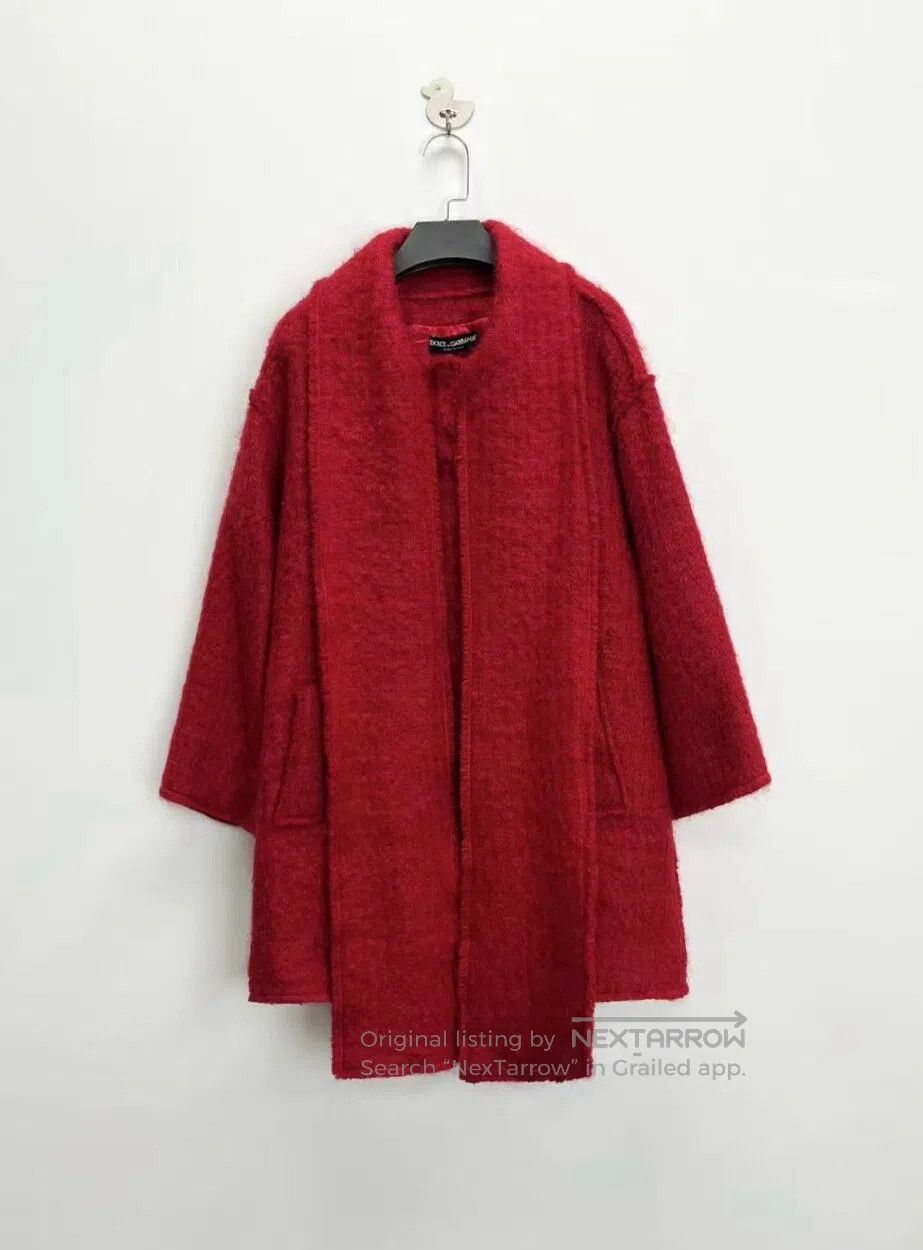 Dolce & Gabbana Dolce Gabbana Red mohair and cashmere mixed open-front sil Size XS / US 0-2 / IT 36-38 - 1 Thumbnail