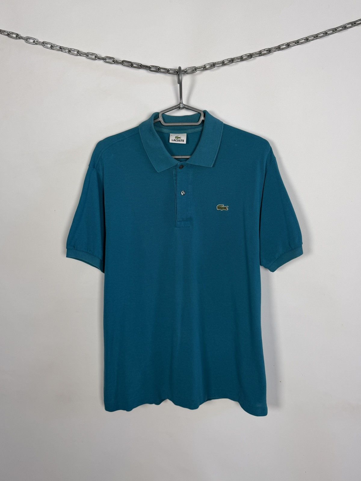 Lacoste Lacoste Short Sleeve Polo Shirt Vintage Blue Size 5 (Large) Size US L / EU 52-54 / 3 - 1 Thumbnail