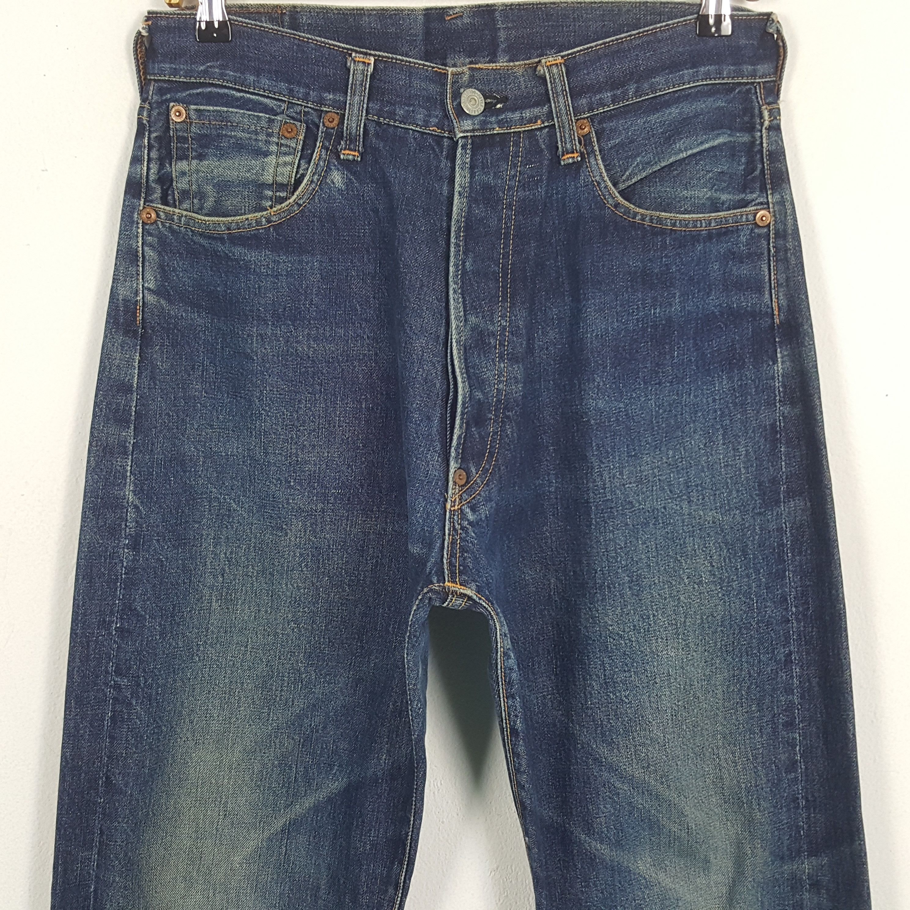 Japanese Brand × Vintage Vintage Evis Japanese Brand Daicock Custom Art Denim Jeans Size US 30 / EU 46 - 5 Thumbnail