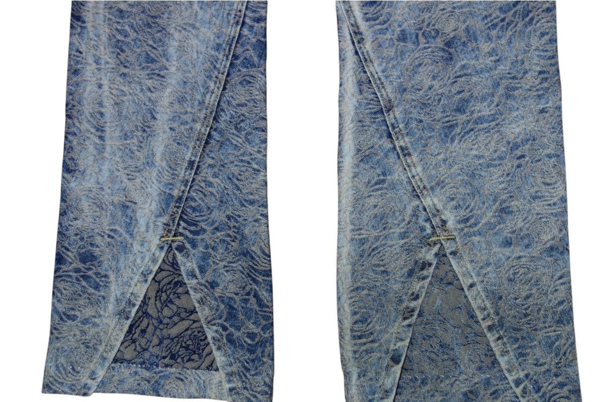 Issey Miyake Issey Miyake S/S 2007 Jaquard Woven Denim Pants Size US 28 / EU 44 - 2 Thumbnail
