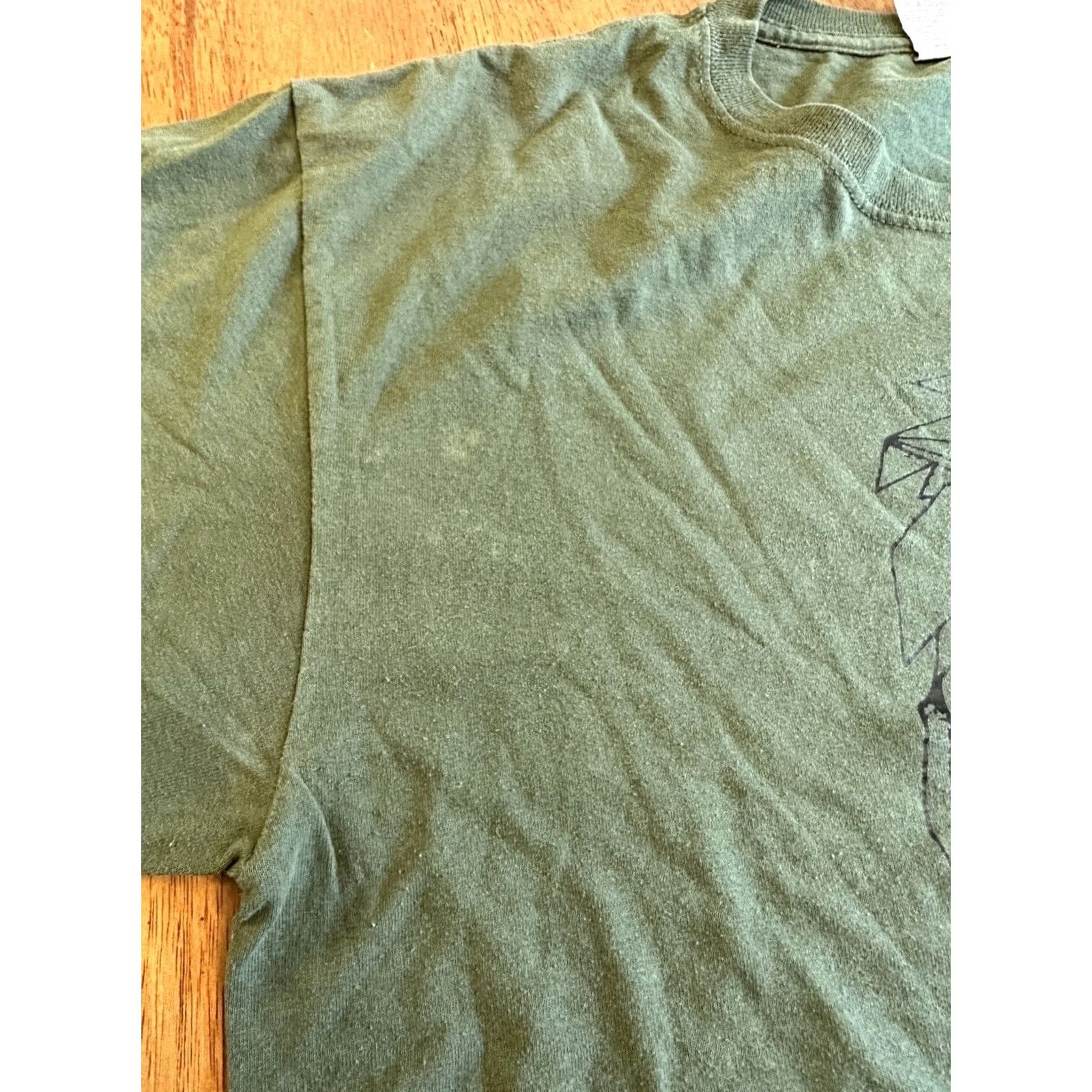 Jerzees JERZEES T-Shirt Lion Argyle Print Graphic Tee Large Green Men Size US L / EU 52-54 / 3 - 4 Thumbnail