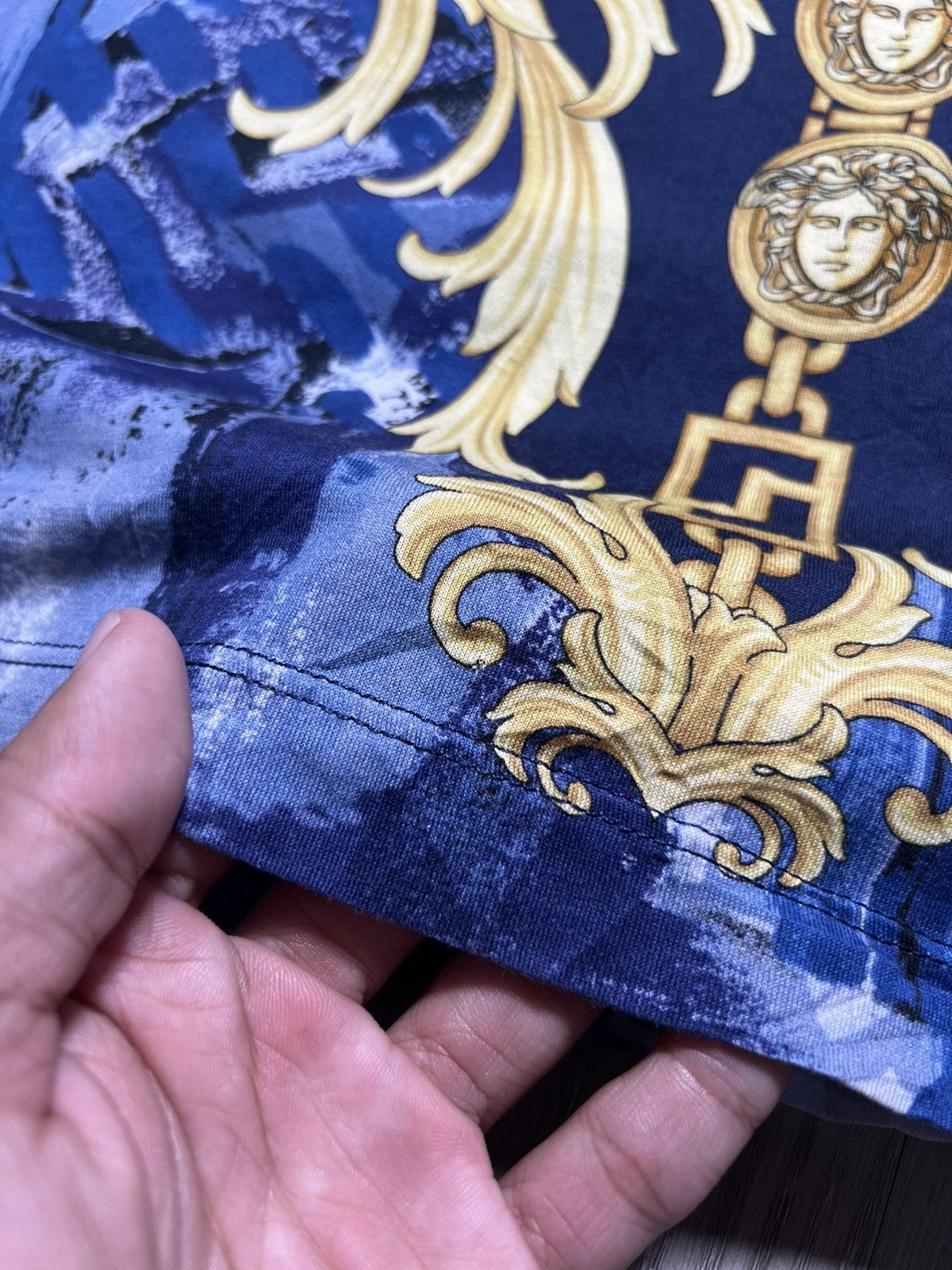 Versace Versace Baroque Greek Key and Sun City Tee Size US XXL / EU 58 / 5 - 12 Thumbnail