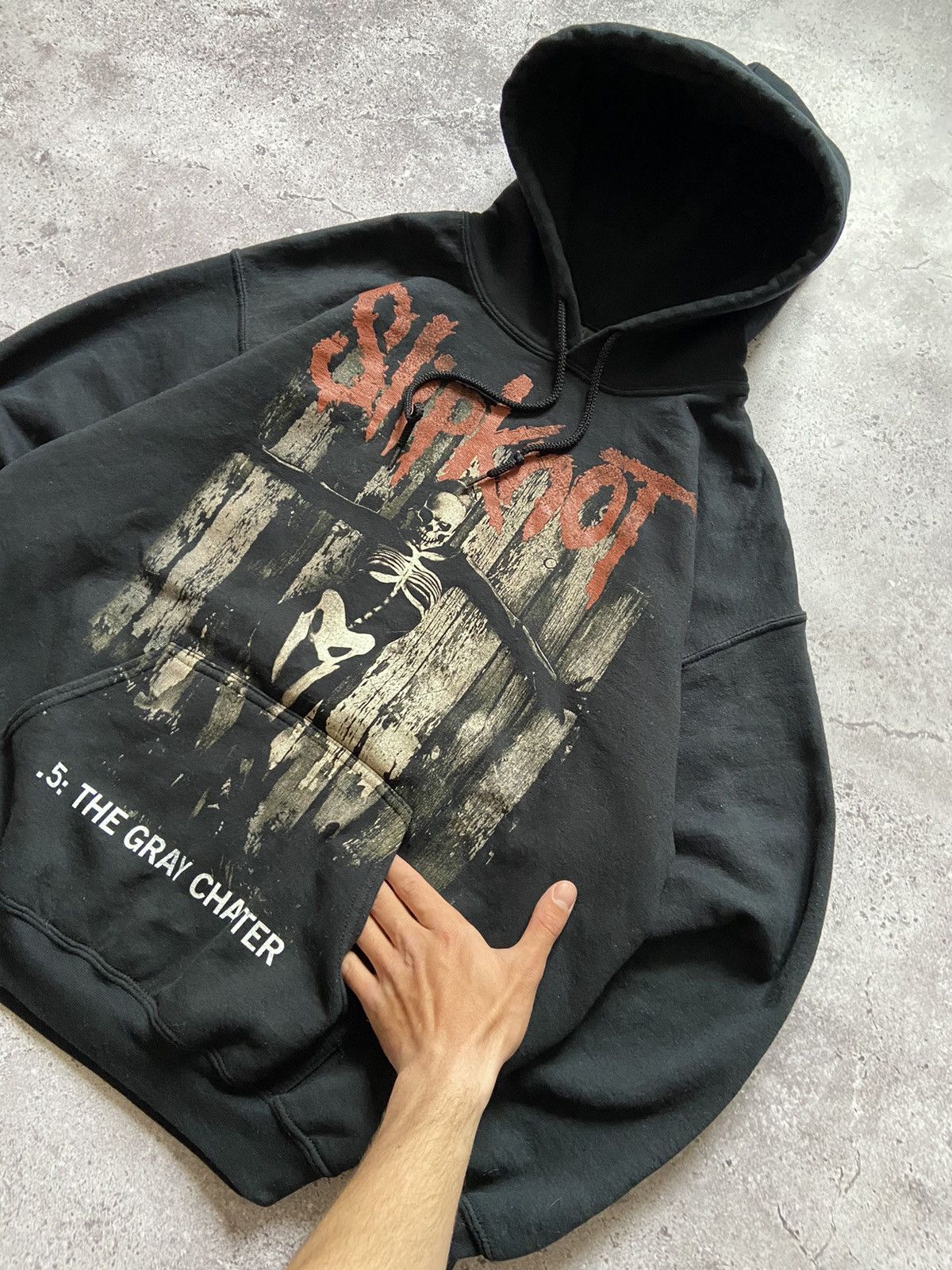 Band Tees × Slipknot × Vintage Vintage 2014 Slipknot The Gray Chapter Death Metal Hoodie Size US L / EU 52-54 / 3 - 3 Thumbnail