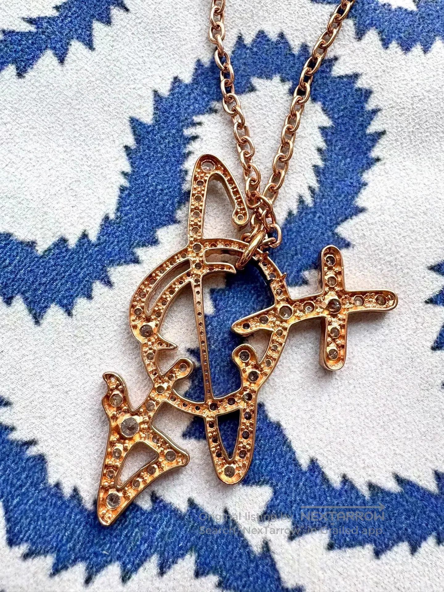 Vivienne Westwood Vivienne Westwood Vintage Rose Gold Saturn Necklace. Size ONE SIZE - 3 Thumbnail