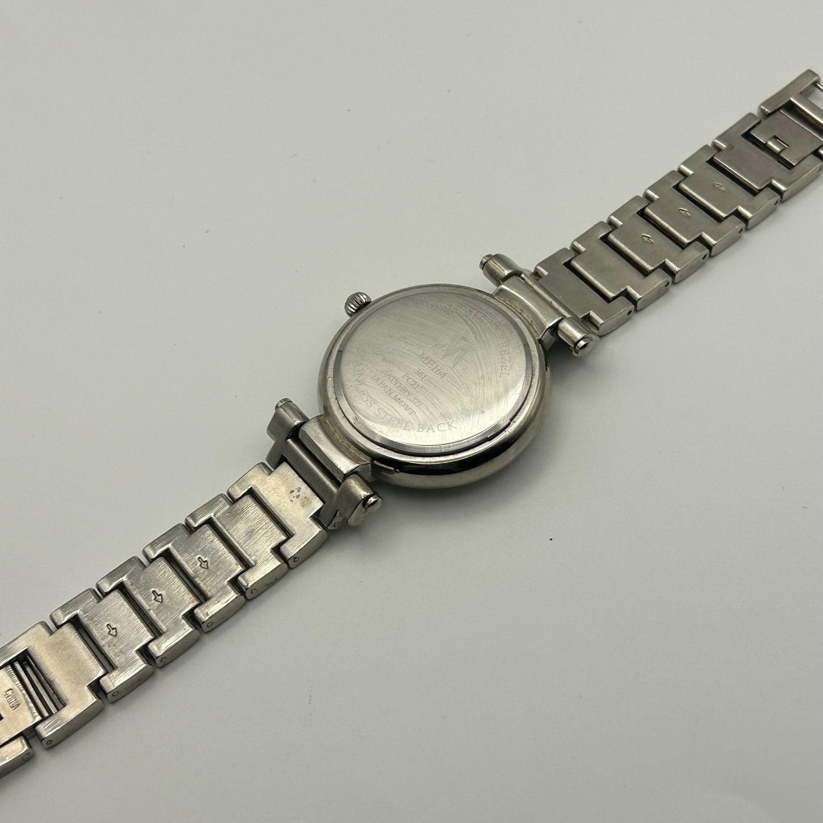 Other M MEI64 Silver Tone Crystals St. Steel Watch New Battery Size ONE SIZE - 5 Thumbnail