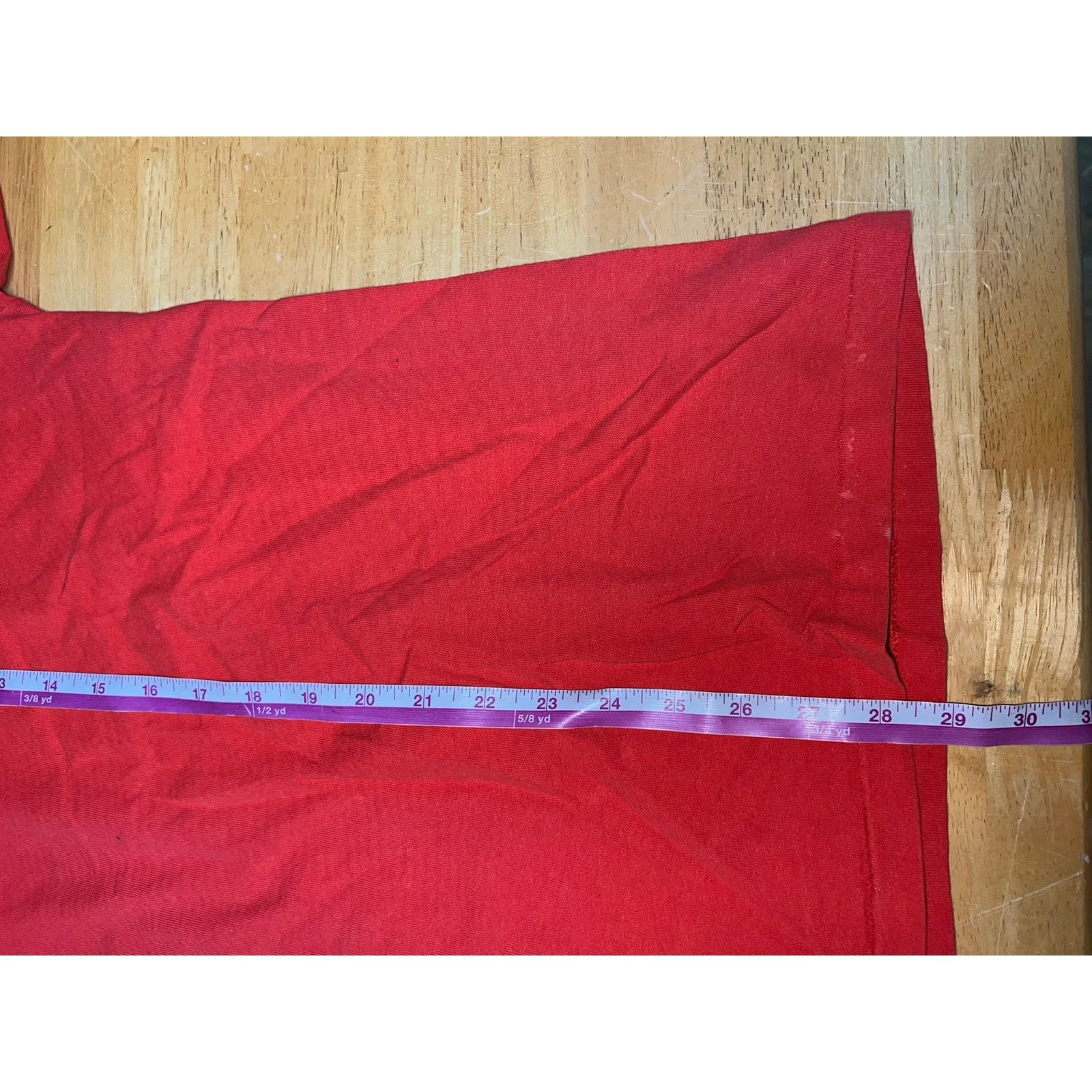 Hanes Vintage Hanes Red Blank Shirt Heavyweight USA Made Tee 90s L Size US L / EU 52-54 / 3 - 9 Thumbnail