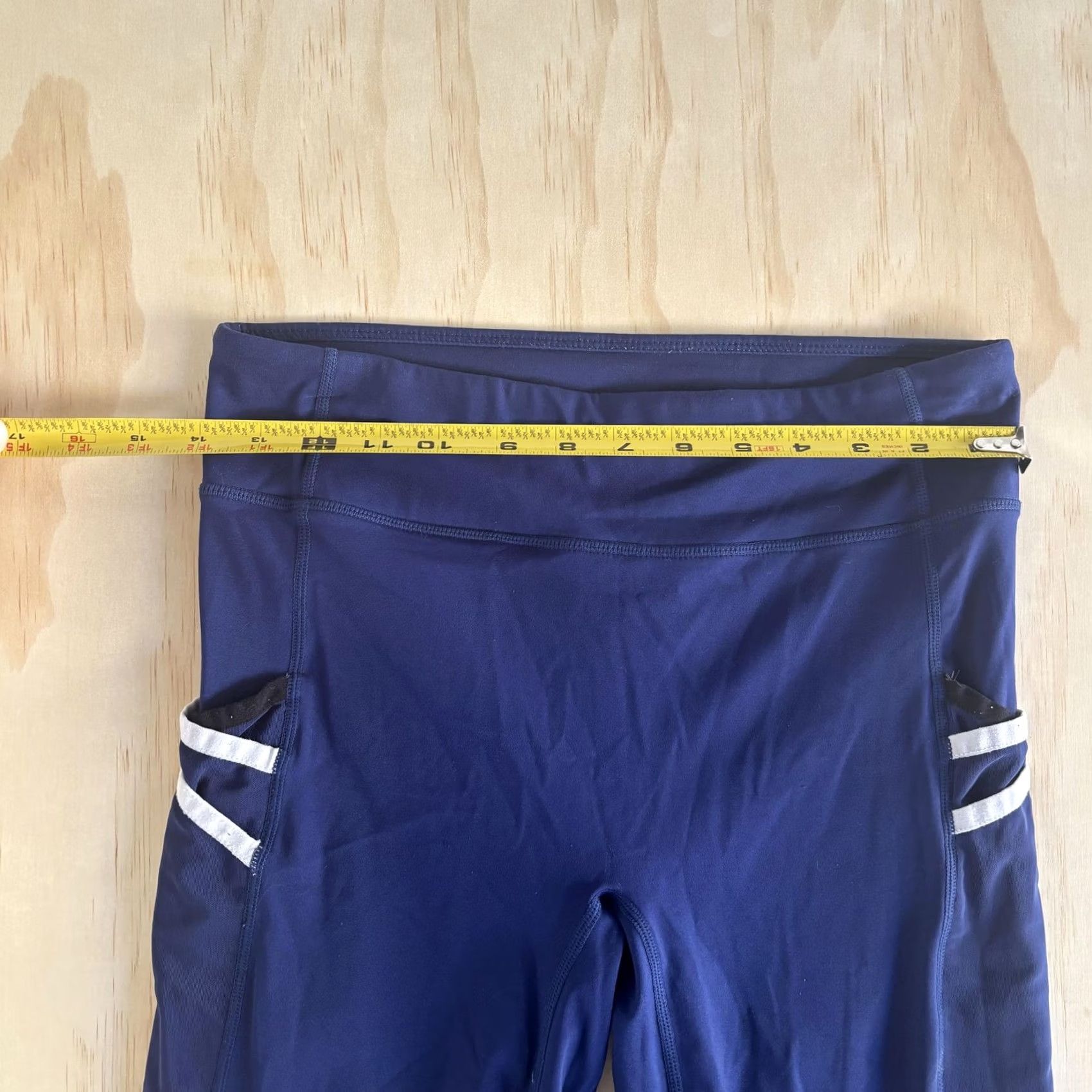 Fabletics Fabletics Leggings Womens Medium Blue High Rise Ankle Reflective Pockets Running Size 32" / US 10 / IT 46 - 3 Thumbnail