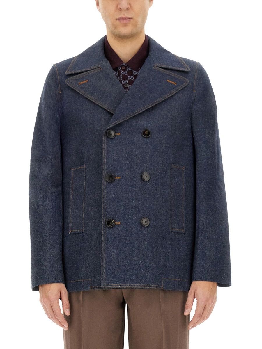 Gucci GUCCI DENIM JACKET - BLUE (IT 50) Size US L / EU 52-54 / 3 - 1 Thumbnail