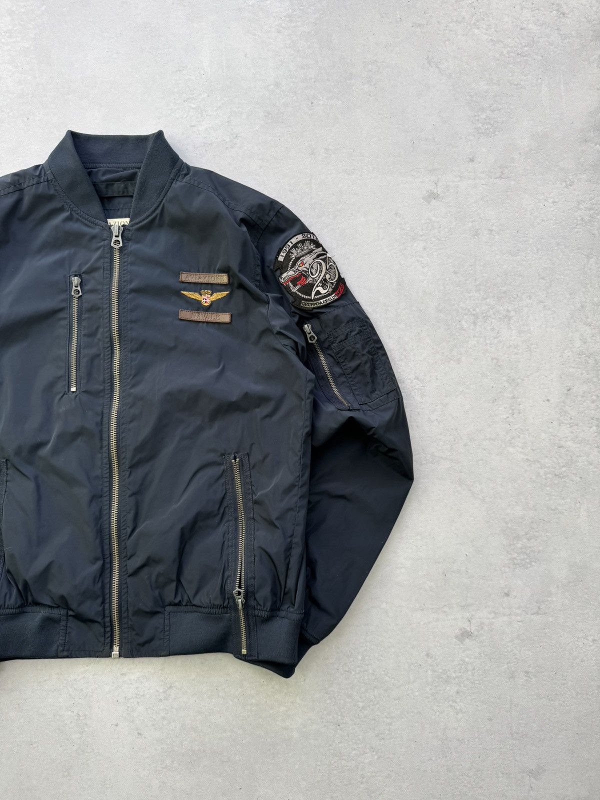 Other Aviazione Navale Marina Grupaer Nylon Bomber Jakcet Size US L / EU 52-54 / 3 - 2 Thumbnail