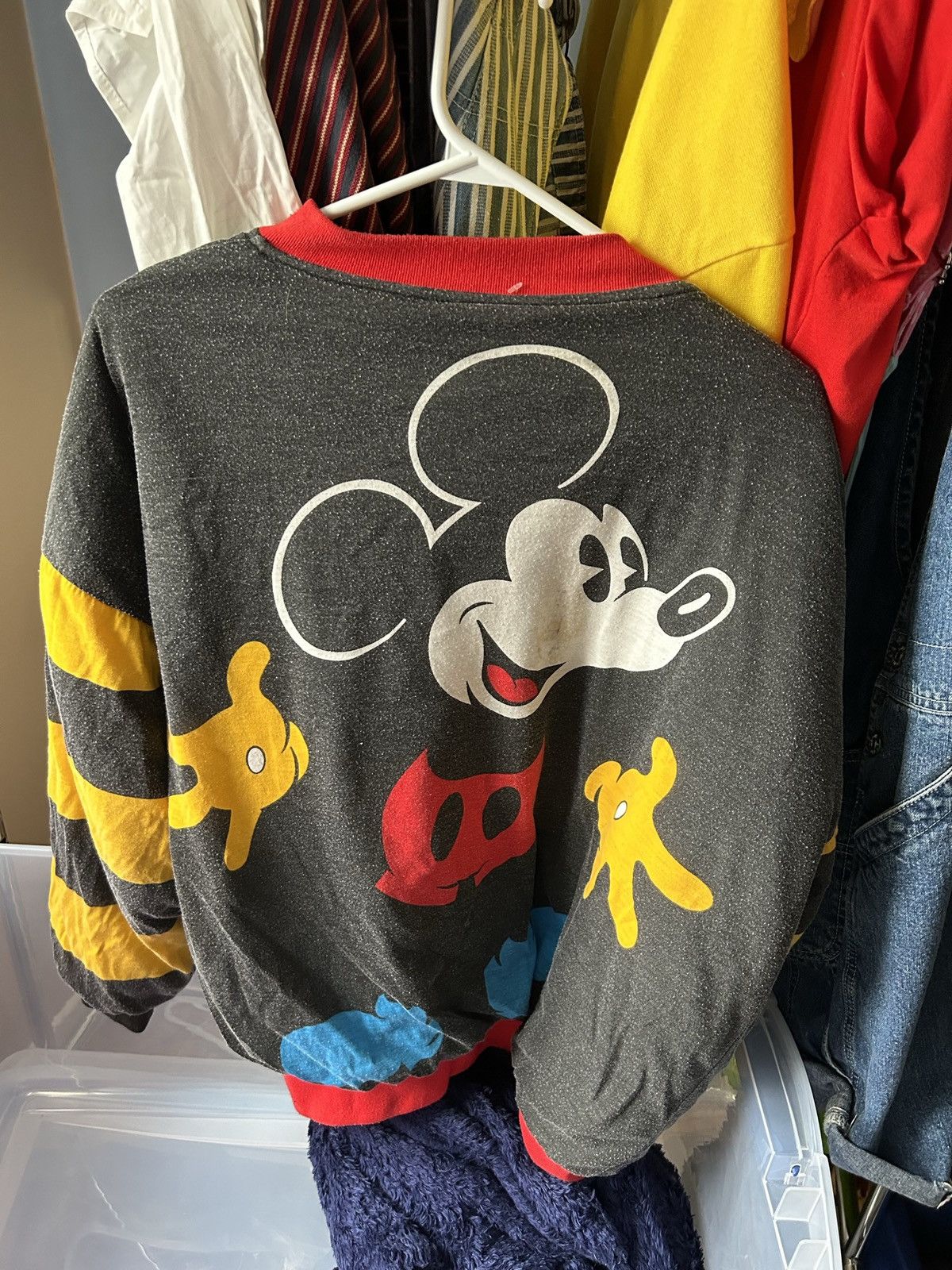 Mickey Mouse × Vintage VINTAGE REVERSIBLE MICKEY MOUSE PUFFER ZIP UP SWEATER Size US XL / EU 56 / 4 - 3 Thumbnail