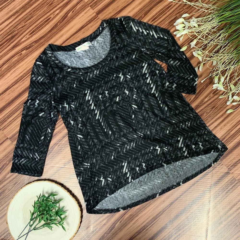Designer Staring at Stars/Anthro - Abstract Geometric, 3/4 Sleeve, S Size S / US 4 / IT 40 - 4 Thumbnail