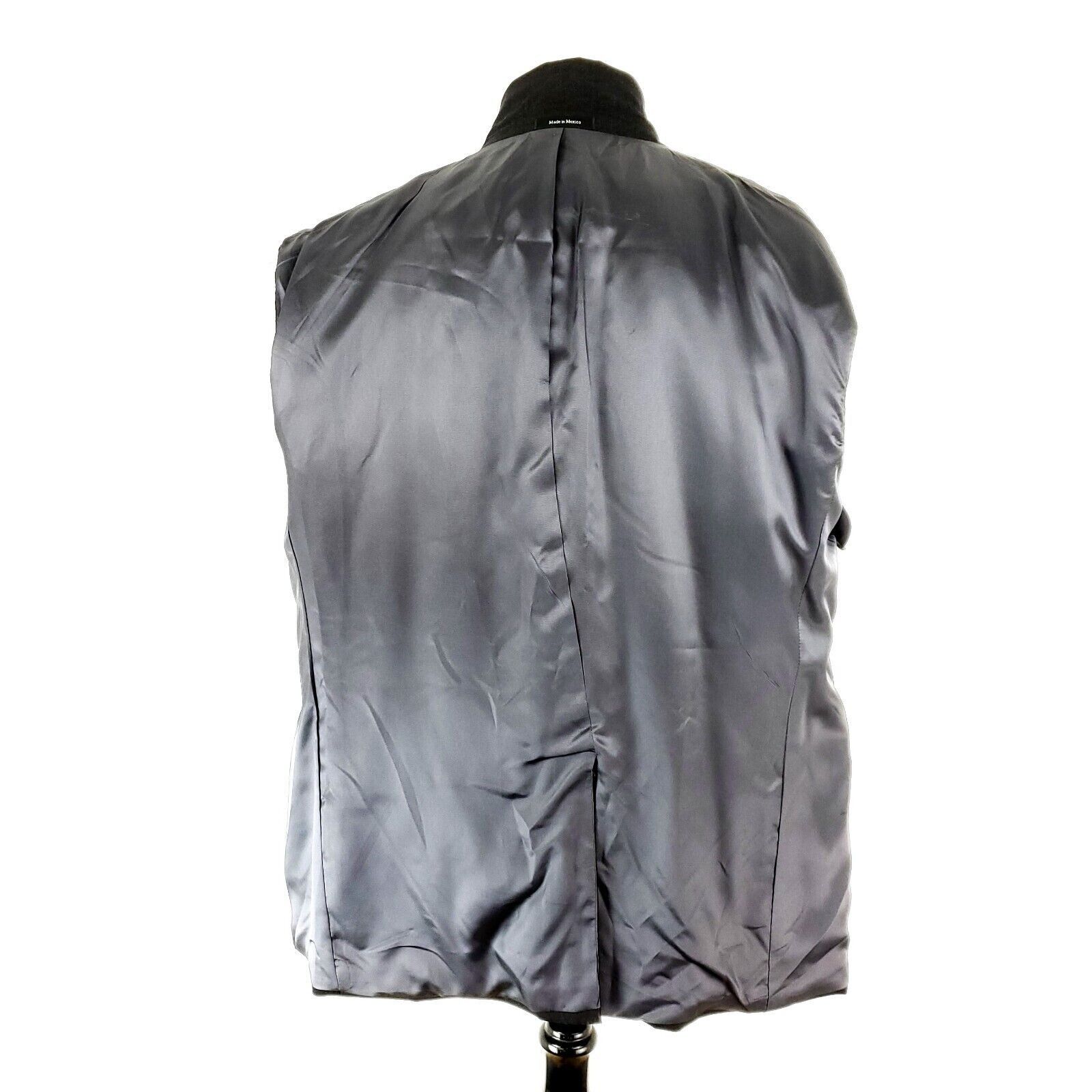 Joseph & Feiss DAMAGED Joseph Feiss Wool 2 Button Suit Jacket 46R Gray Port Size 46R - 10 Thumbnail