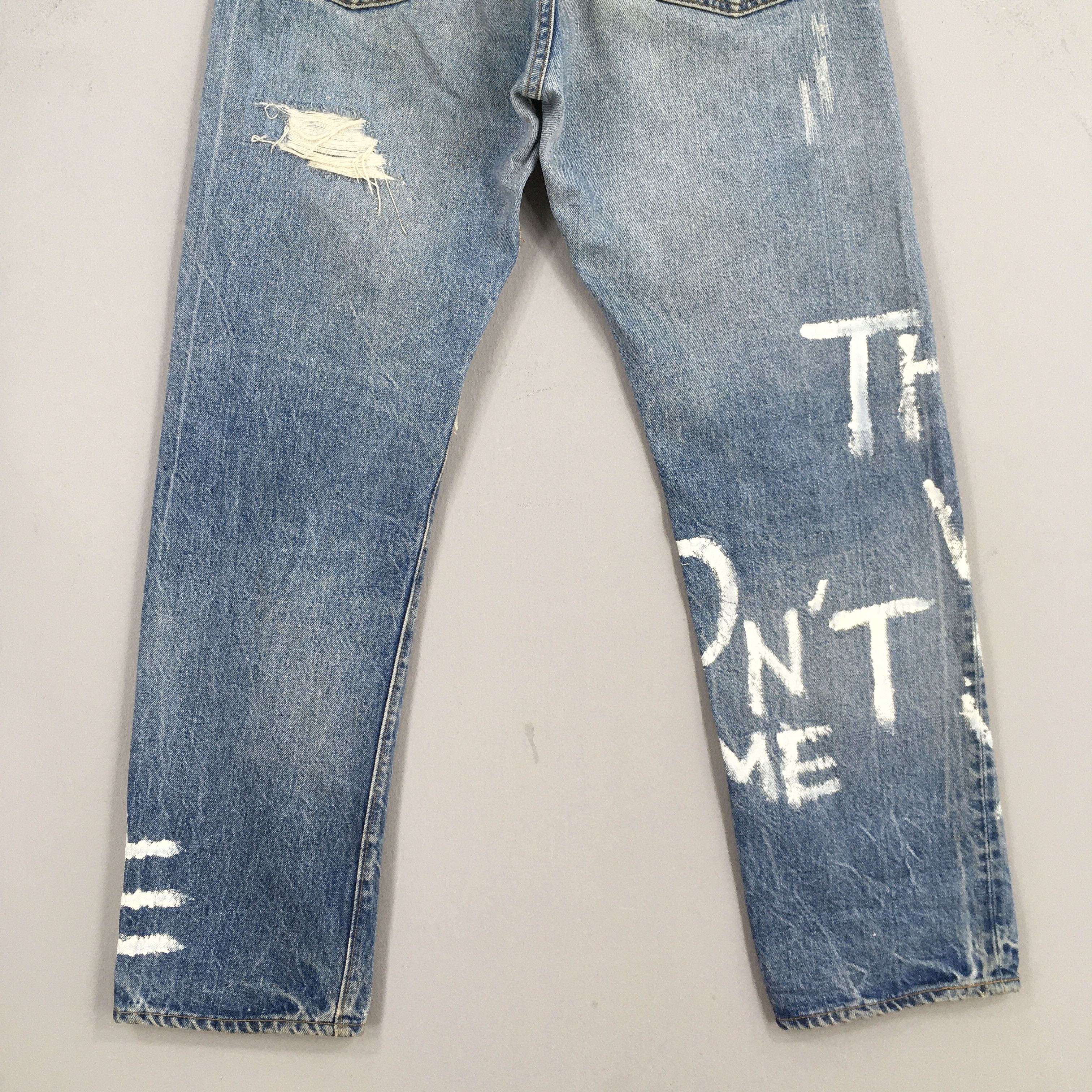 Levi's Size 28x28 Vintage 90s Levi's 501 Faded Blue Jeans S1452 Size US 28 / EU 44 - 10 Thumbnail