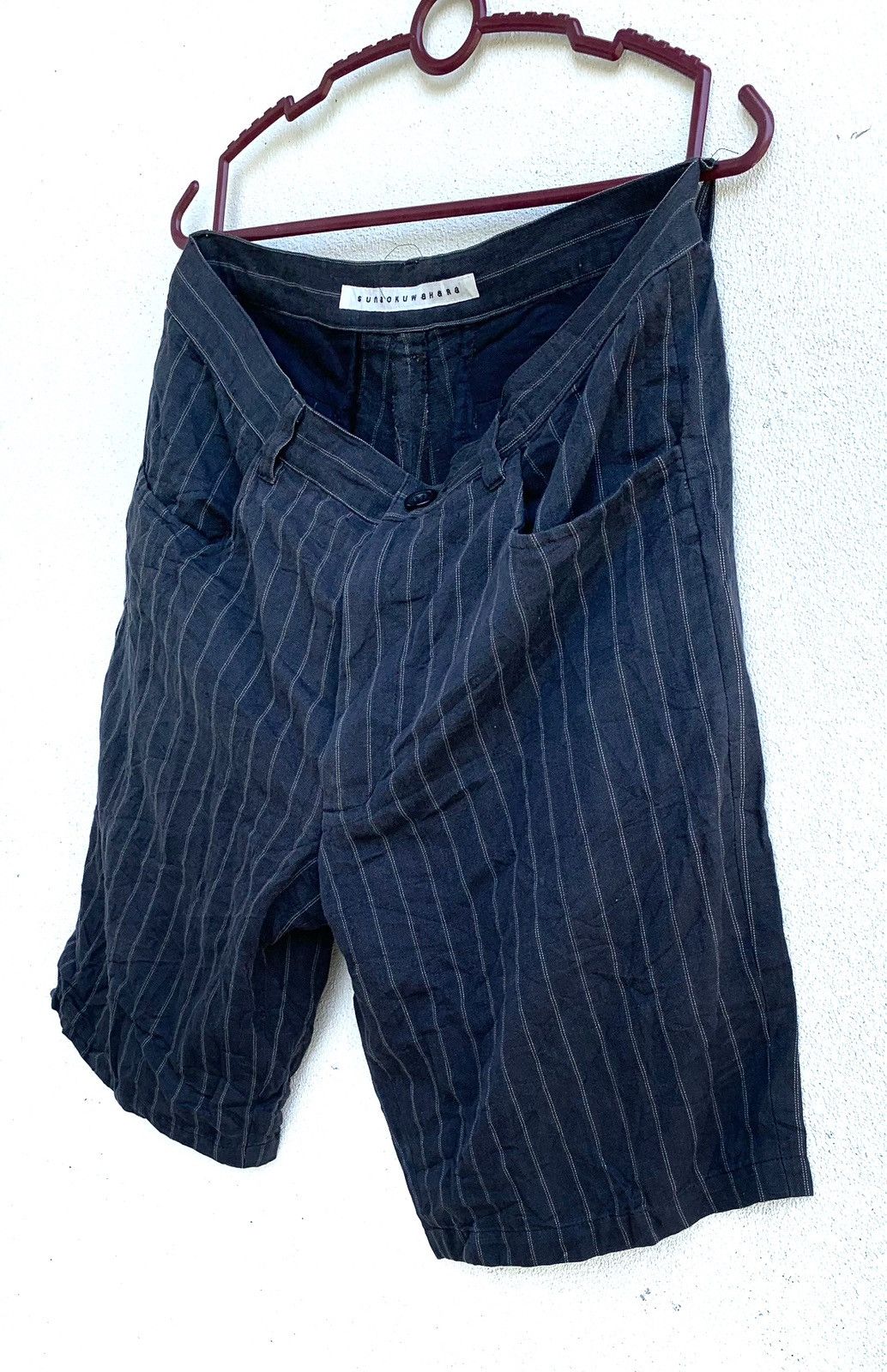 Issey Miyake Vintage SUNAOKUWAHARA Stripes Short Pants Size 29" - 1 Thumbnail
