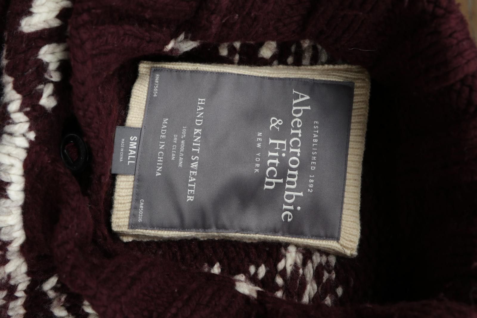Abercrombie & Fitch 00's Abercrombie & Fitch Knitted Snowflake Cardigan Size S / US 4 / IT 40 - 5 Thumbnail