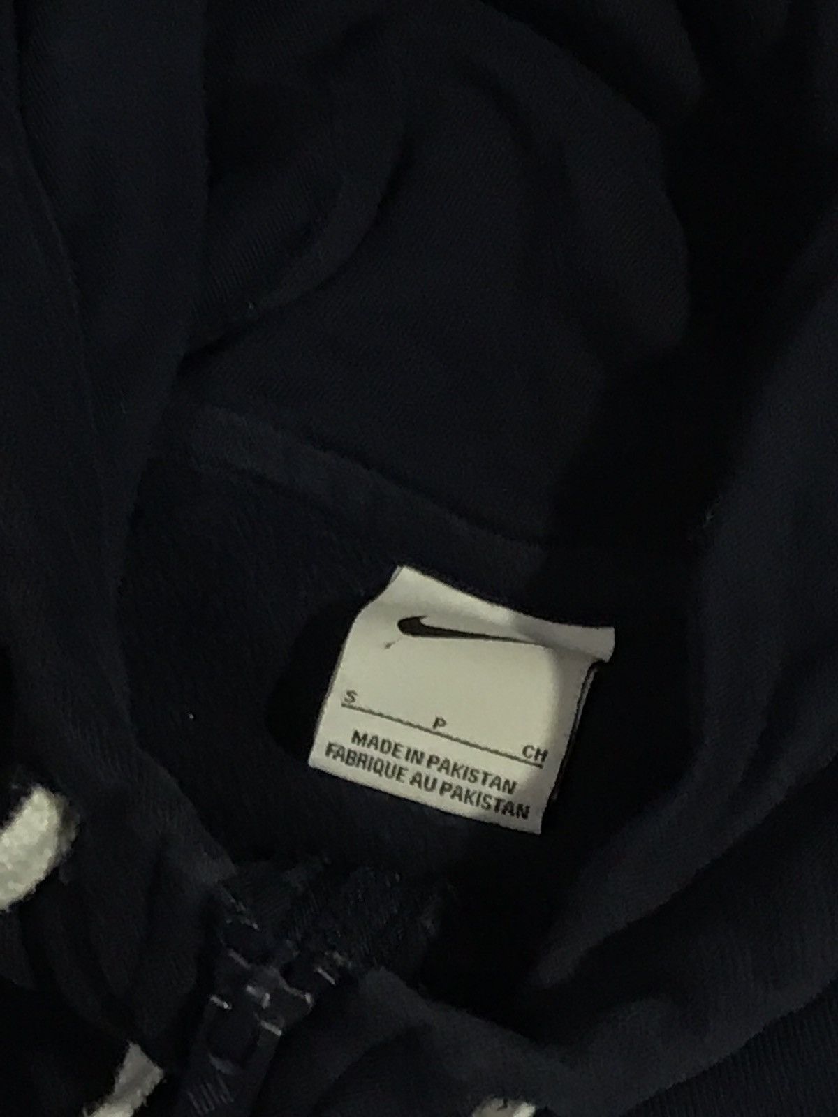 Nike × Vintage Zip Hoodie Y2K Nike Embroiled Swoosh Blue S Size US S / EU 44-46 / 1 - 5 Thumbnail