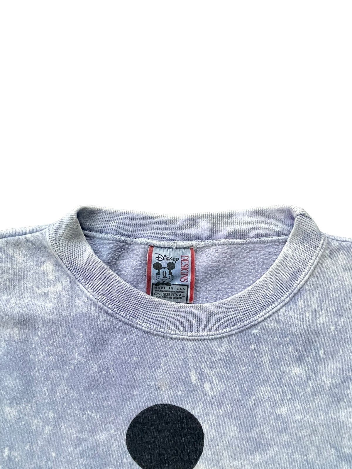 Disney Vintage Mickey Mouse Disneyland Bleached Sweatshirt Size US XXL / EU 58 / 5 - 5 Thumbnail