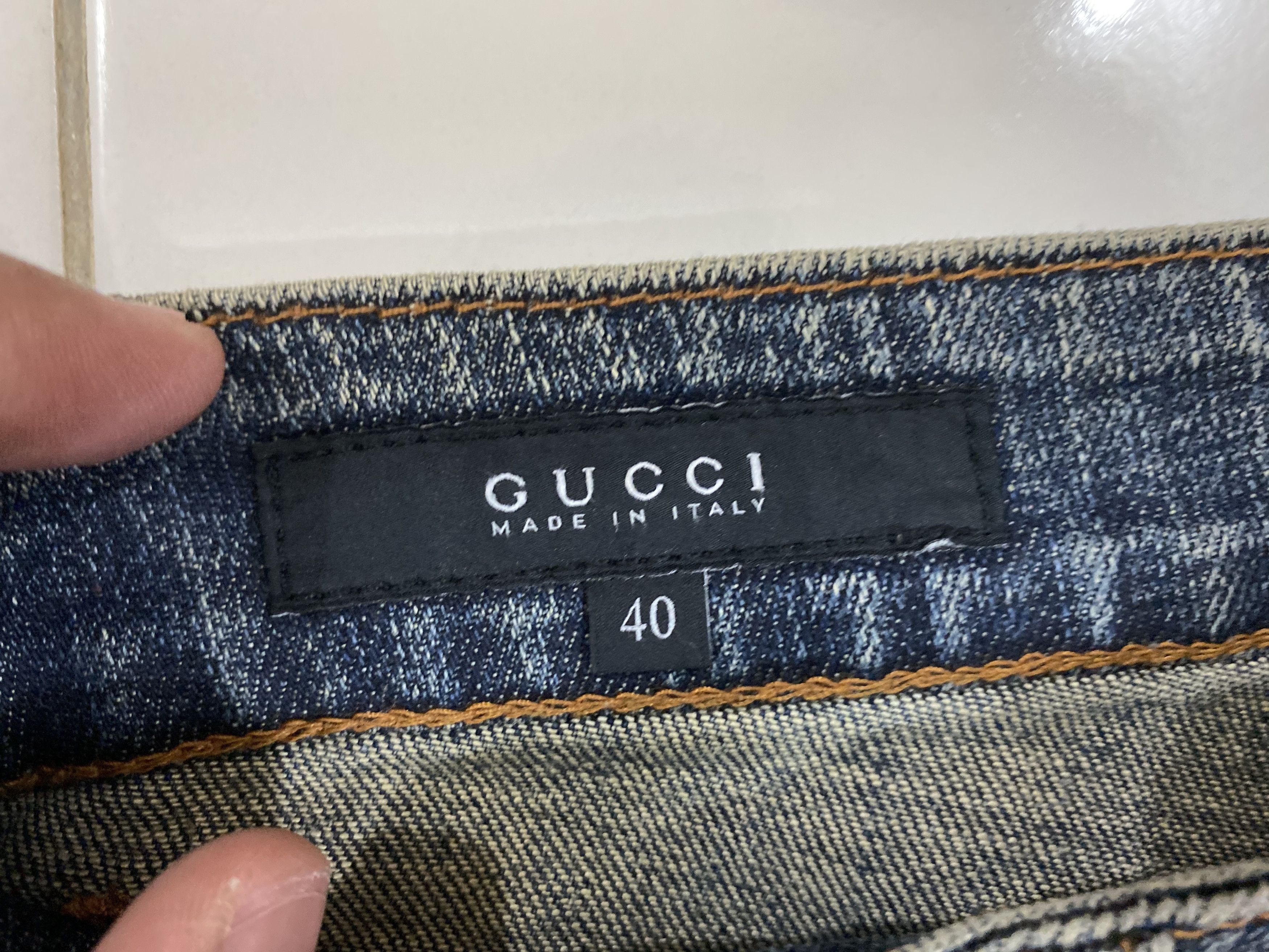 Gucci Authentic Vintage Gucci Flare Bootcut Denim Size 30" / US 8 / IT 44 - 12 Thumbnail