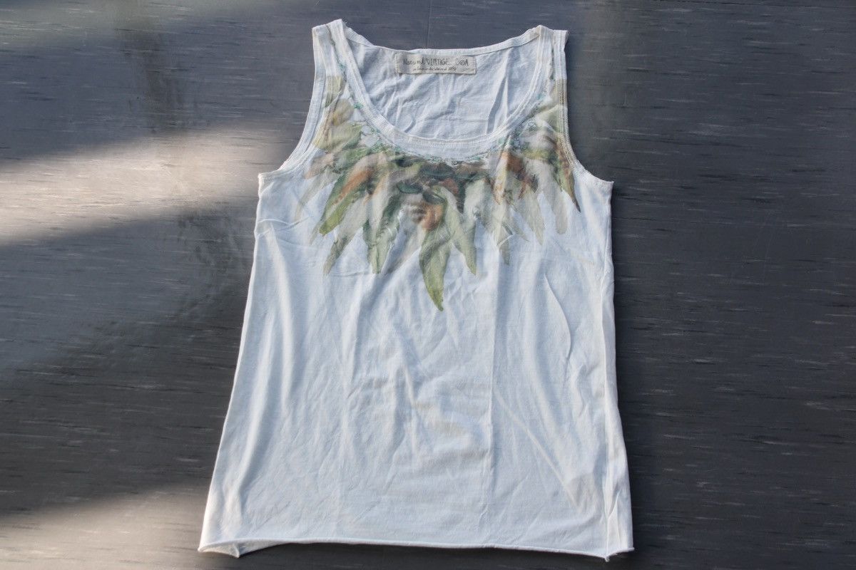 If Six Was Nine × Japanese Brand × Le Grande Bleu (L.G.B.) G.O.A Feather T-Shirt TANK Size US S / EU 44-46 / 1 - 3 Thumbnail