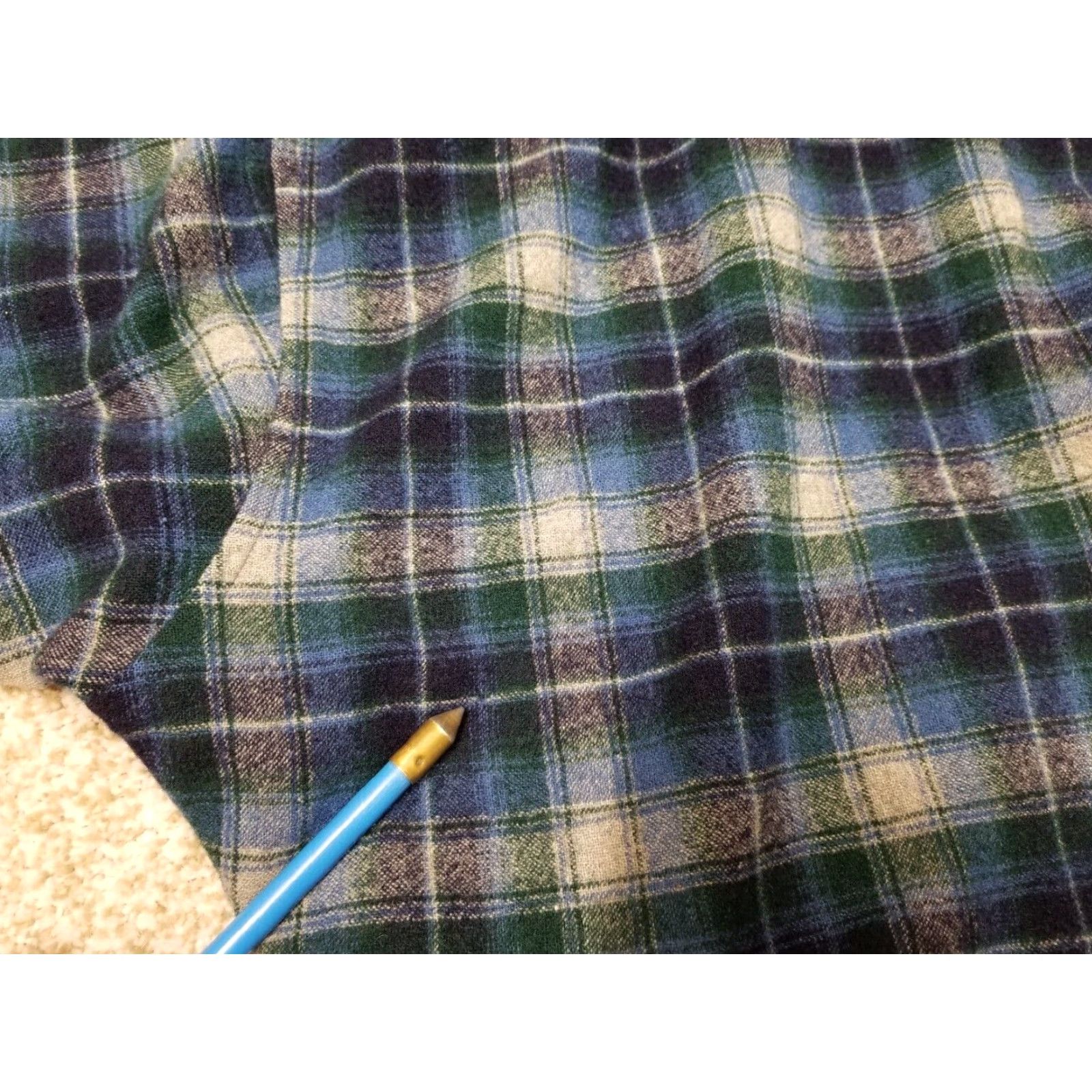 Pendleton VINTAGE Pendleton Wool Shirt Men L Blue Plaid Work Outdoors 100% Pure Virgin Wool Button-Up Shirt Mens Regular Large Blue Plaid 100% Wool Size US L / EU 52-54 / 3 - 5 Thumbnail