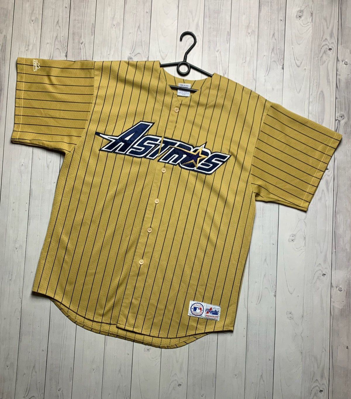 Vintage Houston Astros jersey Gold very rare USA size XL
