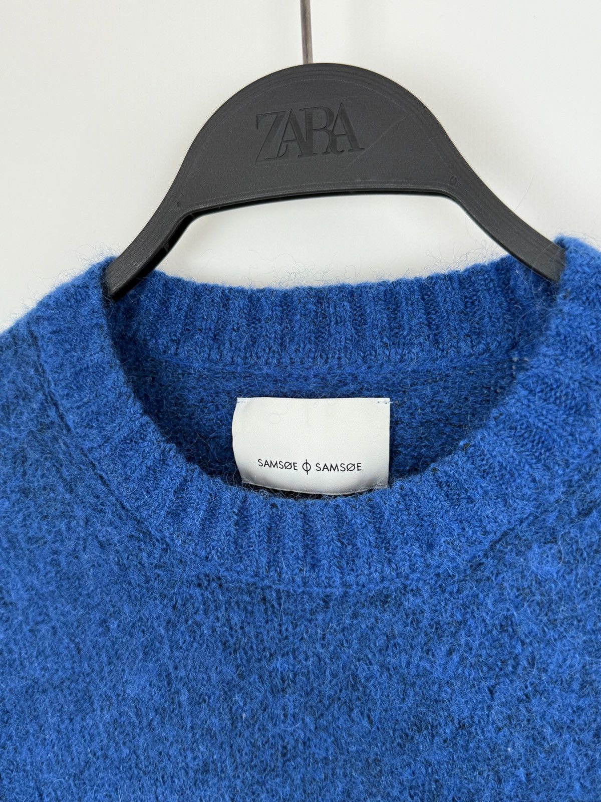 Samsoe Samsoe Samsoe Samsoe Eti Super Blue Wool Blend Crewneck Sweater XS Size XS / US 0-2 / IT 36-38 - 5 Thumbnail