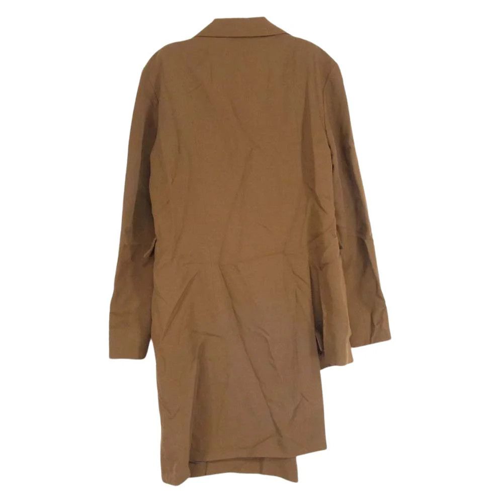 image of Yohji Yamamoto Ground Y Asymmetric Jacket in Brown, Men's (Size Small)