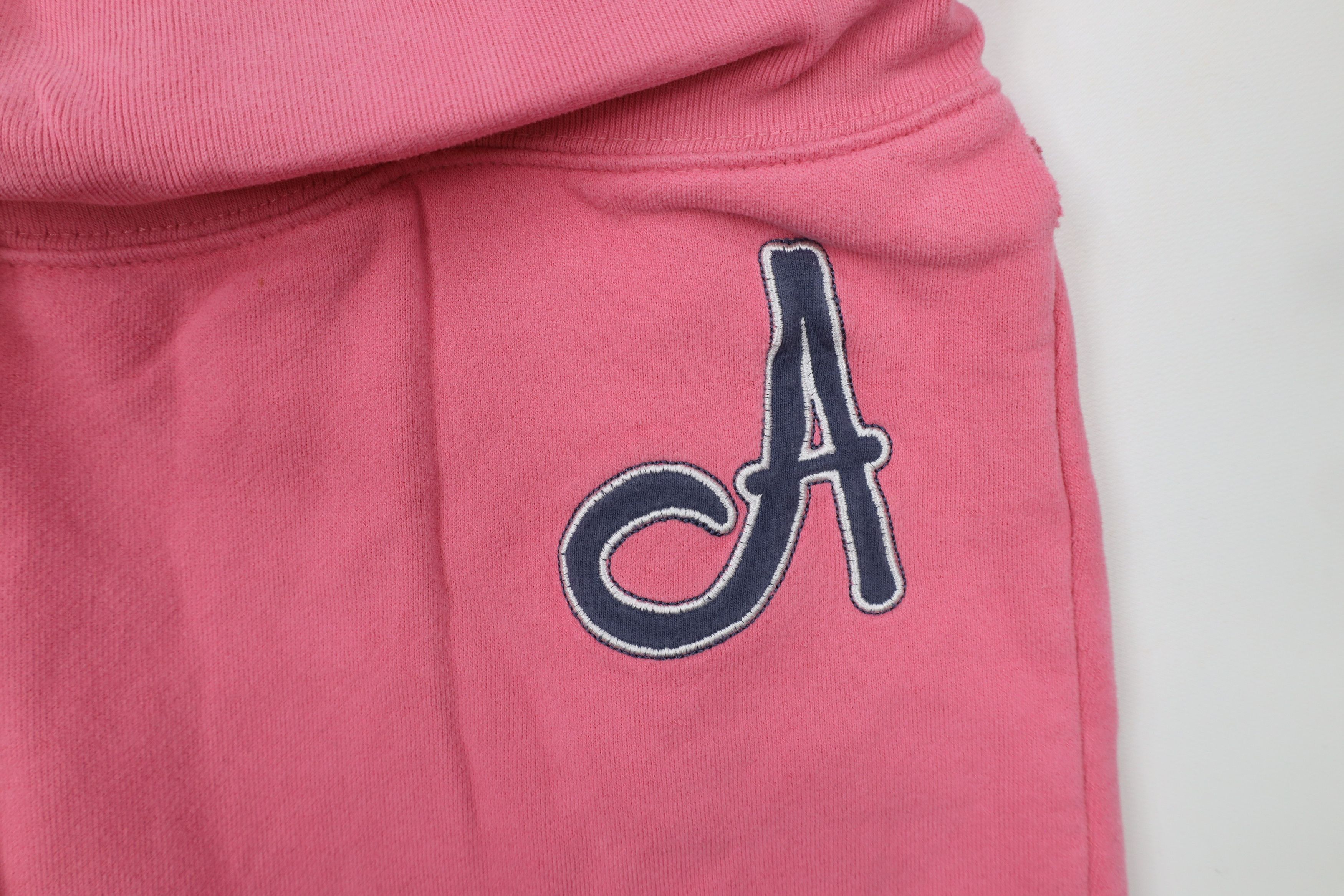 Aeropostale × Vintage Vintage 90s Y2K Aeropostale Wide Leg Sweatpants Pink Size 32" / US 10 / IT 46 - 7 Thumbnail