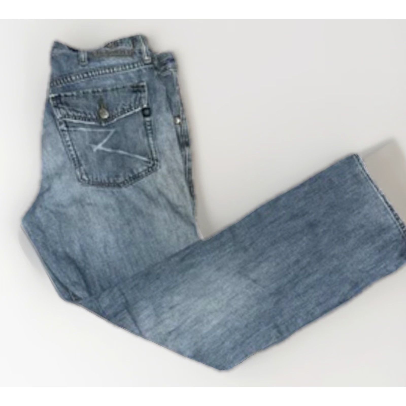 Vintage VINTAGE Rock & Republic Jeans Men’s Distressed 34x32 Blue Straight Leg Denim Jeans Size US 34 / EU 50 - 2 Thumbnail