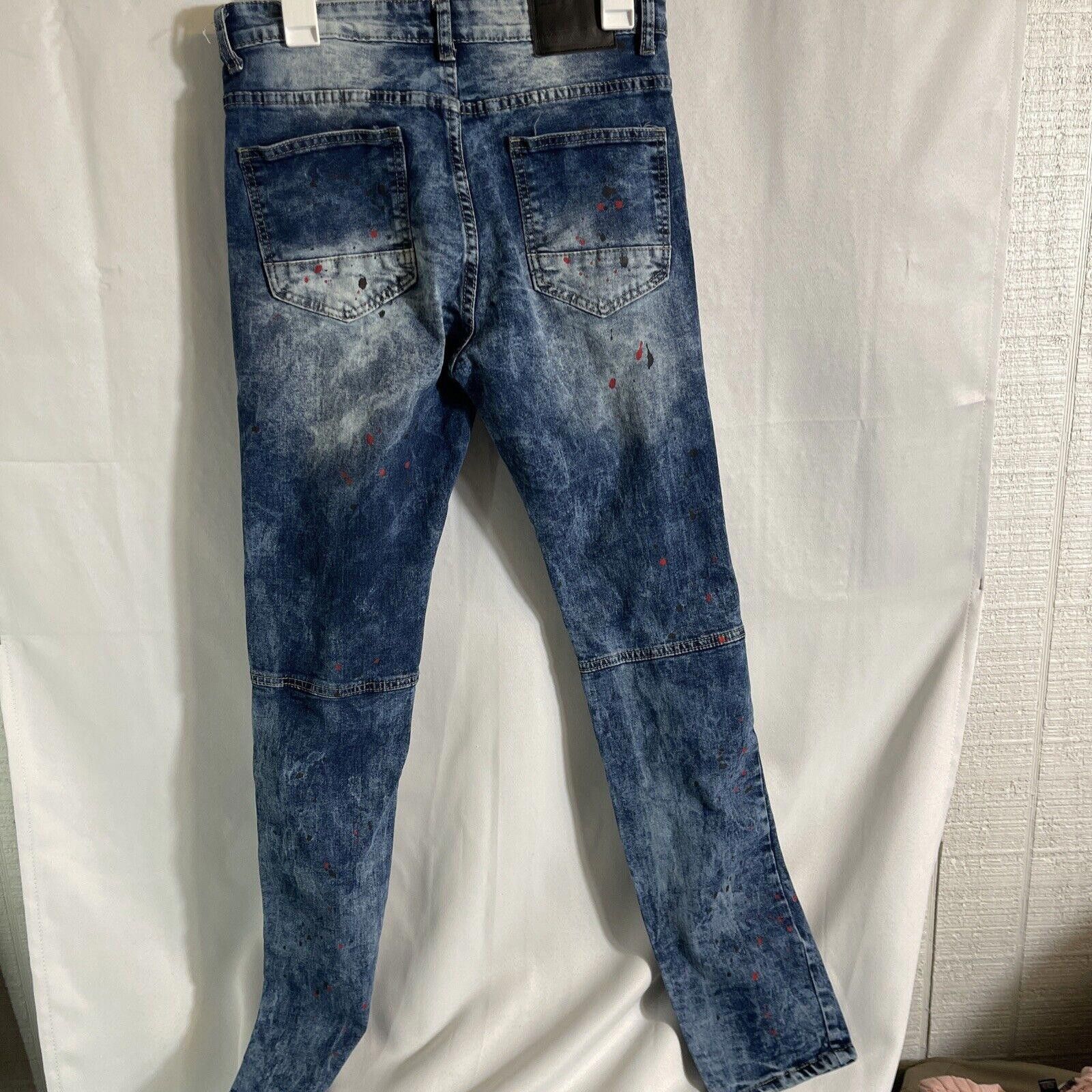Designer Rock Salt Jeans Skinny fit- Paint Splatter 32 Size US 32 / EU 48 - 2 Thumbnail