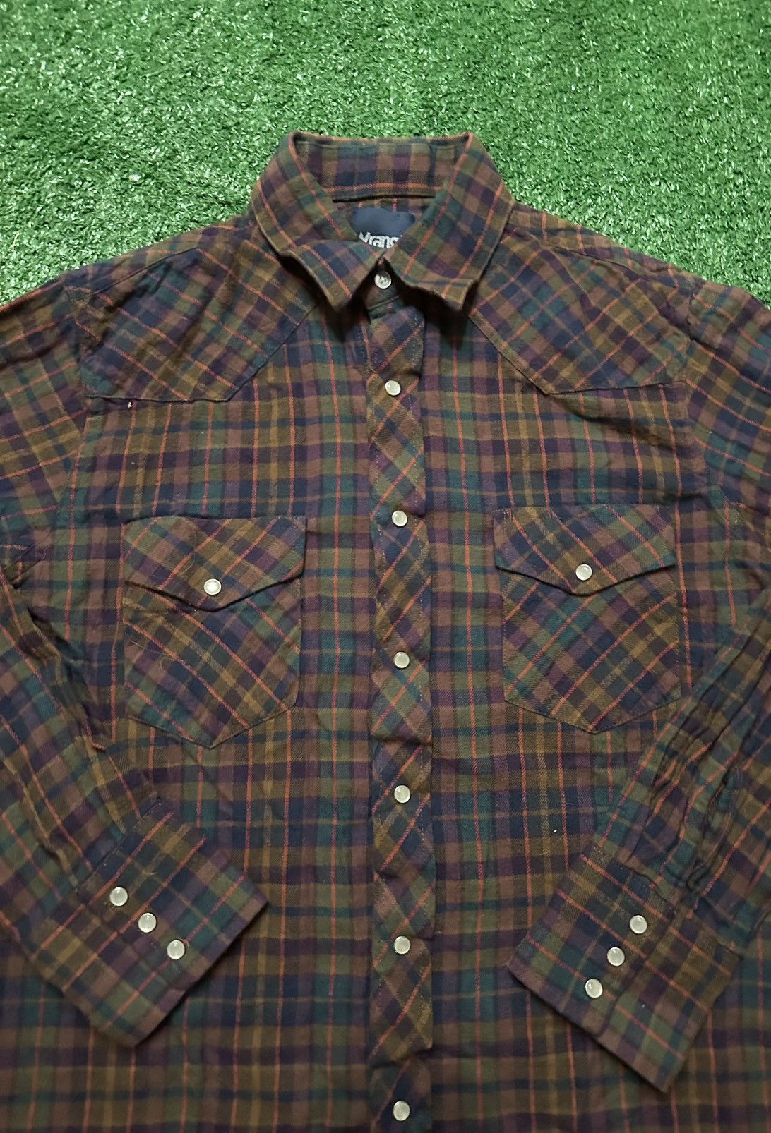 Wrangler Vintage 80s Wrangler Western Rodeo Flannel Button Up Shirt Size US M / EU 48-50 / 2 - 2 Thumbnail