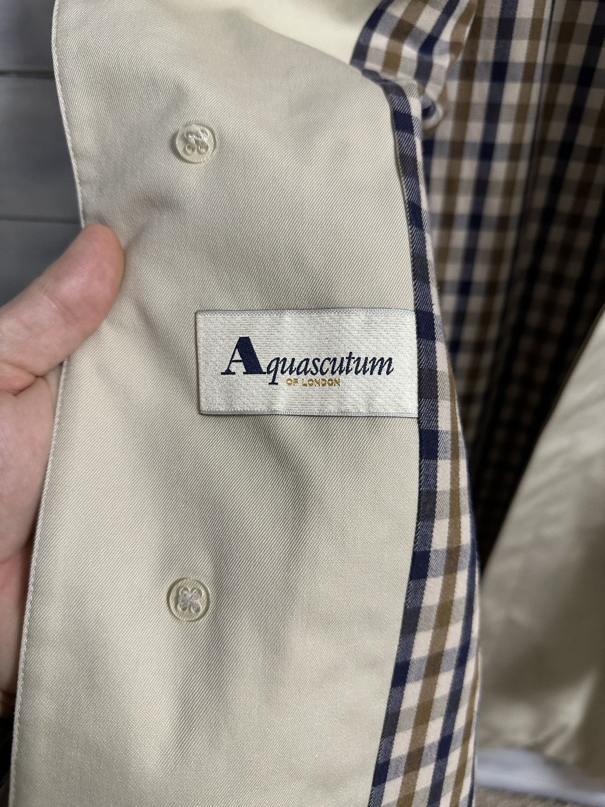 Aquascutum Rare Luxury Coat Aquascutum Vintage Nova Check Size US L / EU 52-54 / 3 - 9 Thumbnail