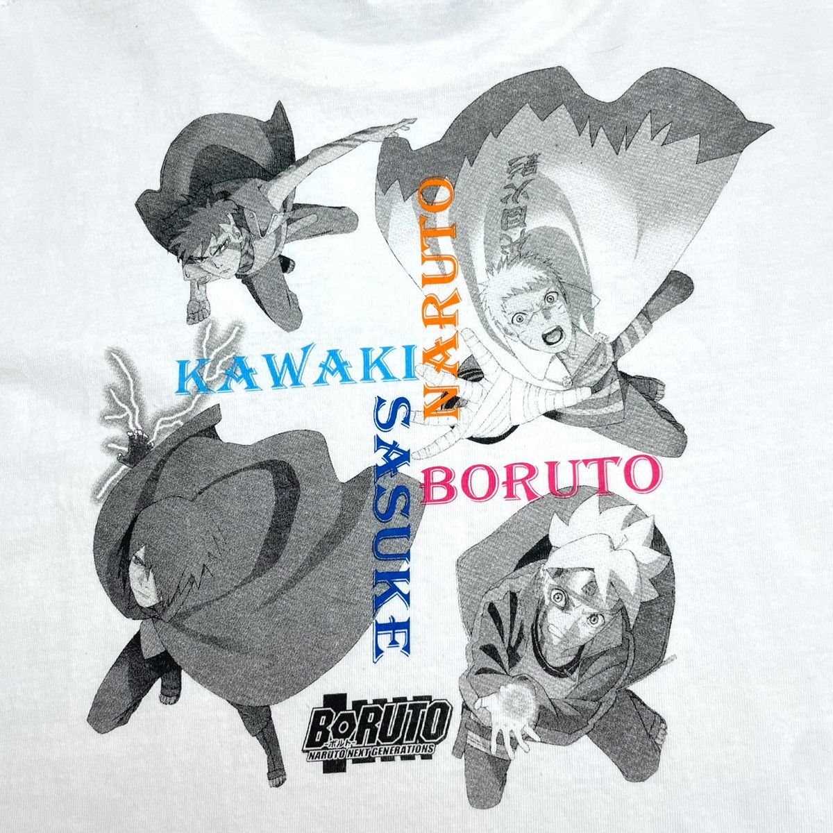 Anime Boruto White tee Size US L / EU 52-54 / 3 - 6 Thumbnail