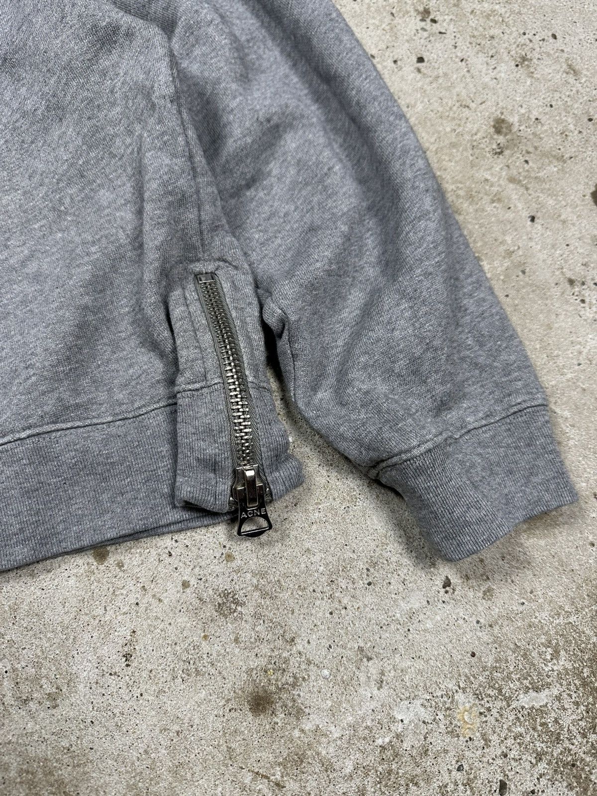 Acne Studios Acne Studios Bird Z Fleece PSS14 Cropped Crewneck Zipper Size S / US 4 / IT 40 - 3 Thumbnail