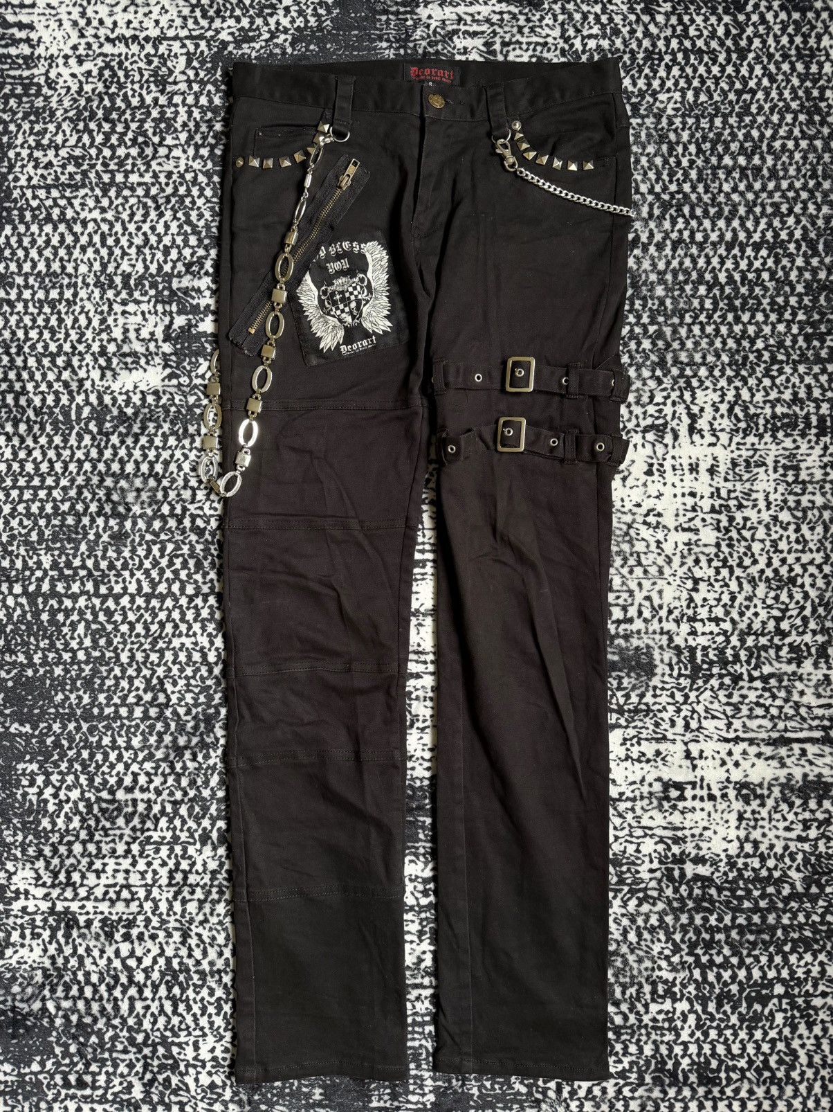 Le Grande Bleu (L.G.B.) Vintage Y2K Deorart Punk Style Pants Size US 30 / EU 46 - 1 Thumbnail