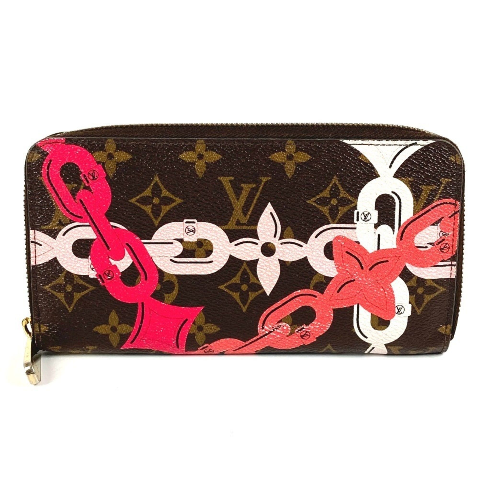 Louis Vuitton LOUIS VUITTON M41905 Monogram Bay Chain Print Zippy Wallet, Long Wallet with Round Zipper, Canvas, Women's, Brown Size ONE SIZE - 1 Thumbnail
