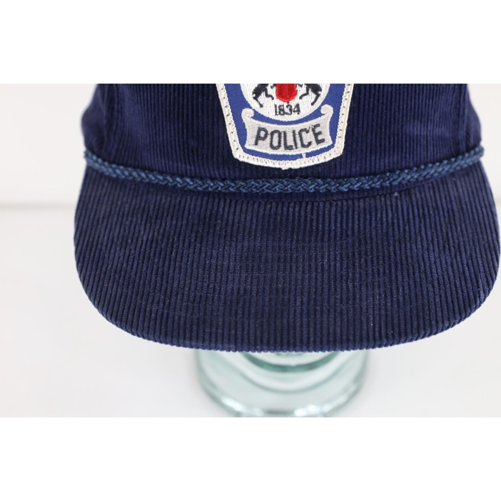 Vintage Vintage 80s 90s Streetwear Pittsfield Police Corduroy Hat Size ONE SIZE - 2 Thumbnail