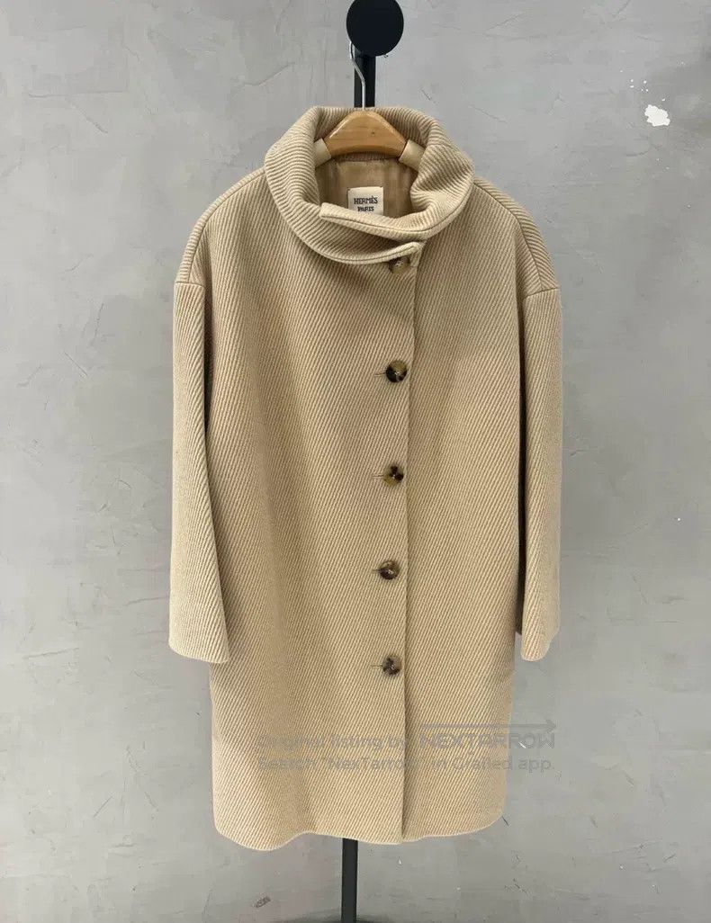 Hermes Hermes Cashmere Overcoat Size XXS / US 00 / IT 34 - 1 Thumbnail