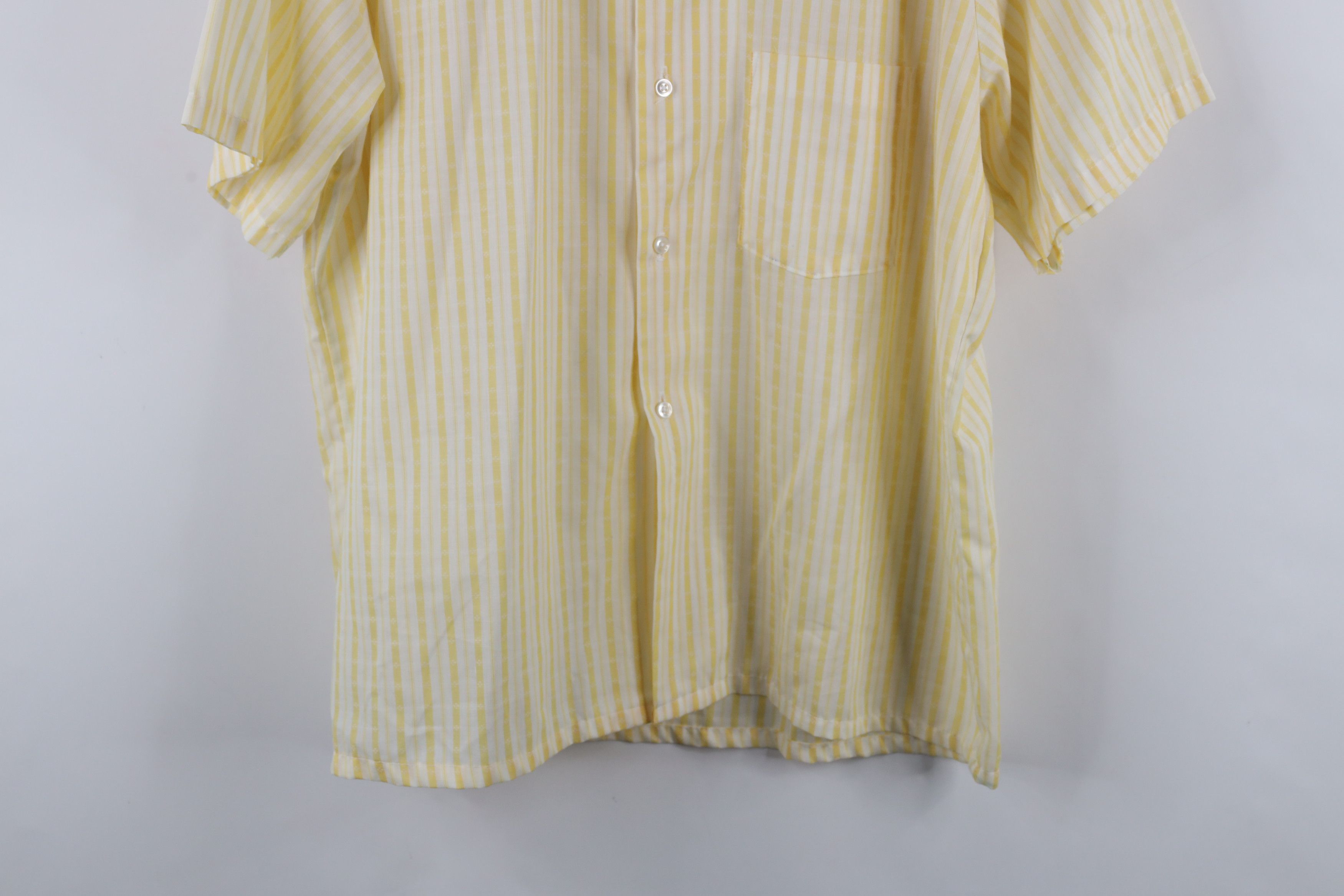 Vintage Vintage 60s 70 Rockabilly Sheer Collared Button Shirt USA Size US XL / EU 56 / 4 - 3 Thumbnail