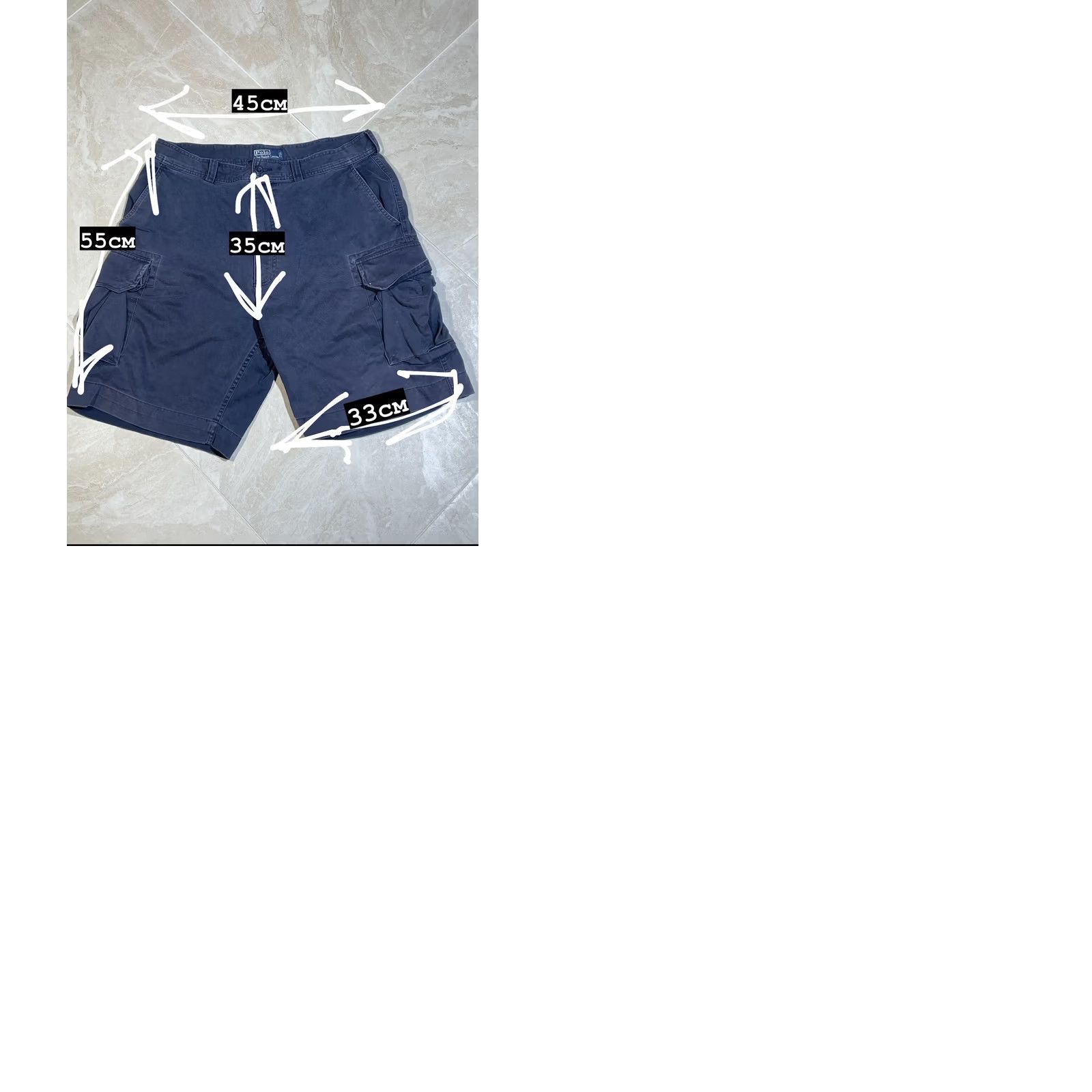 Polo Ralph Lauren VINTAGE Polo Ralph Lauren Shorts Mens 36 Dark Blue Streetwear Y2K Cargo Chino Size US M / EU 48-50 / 2 - 10 Thumbnail