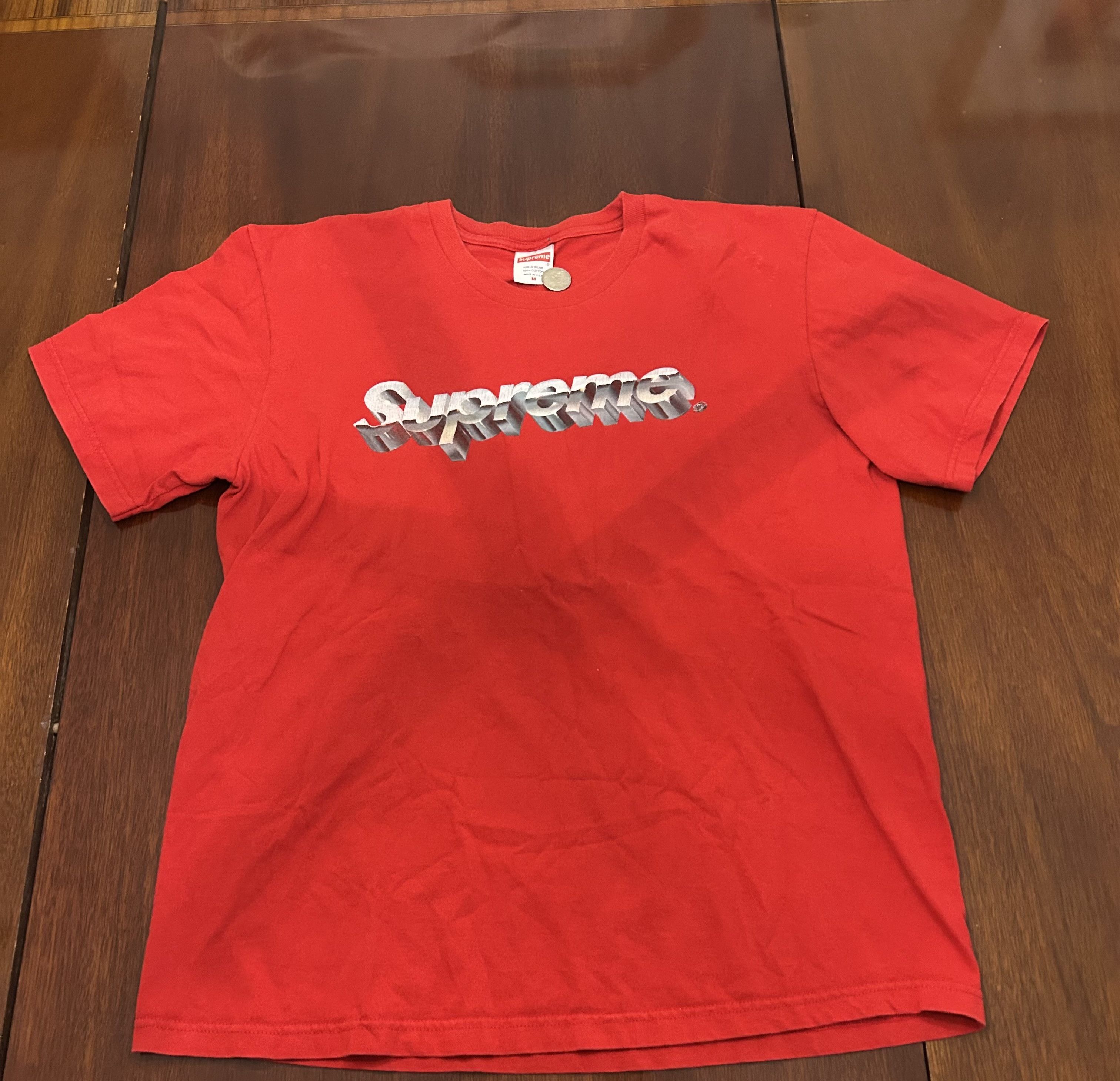 Supreme Chrome Logo Tee | Grailed